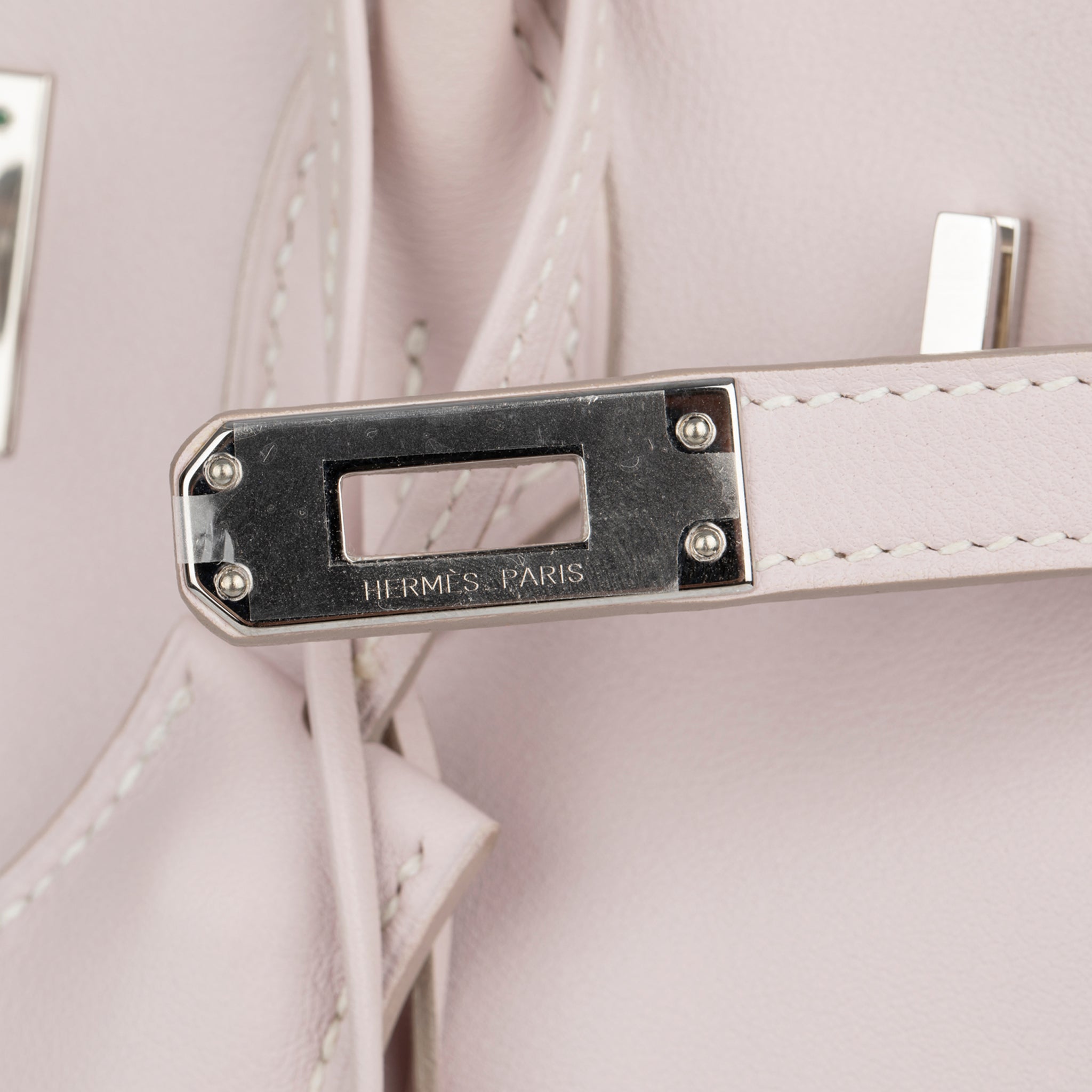 Hermes Birkin 25cm Rose Dragee Swift Leather Palladium Hardware