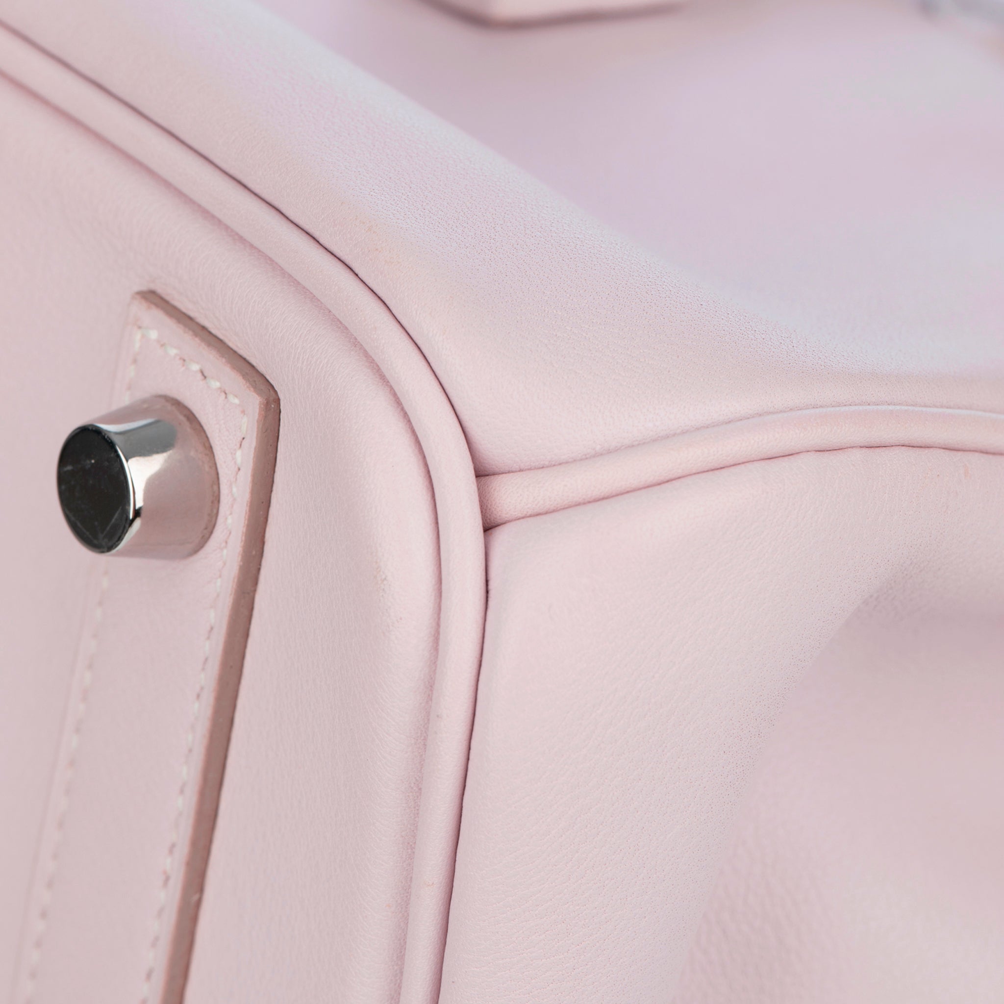 Hermes Birkin 25cm Rose Dragee Swift Leather Palladium Hardware