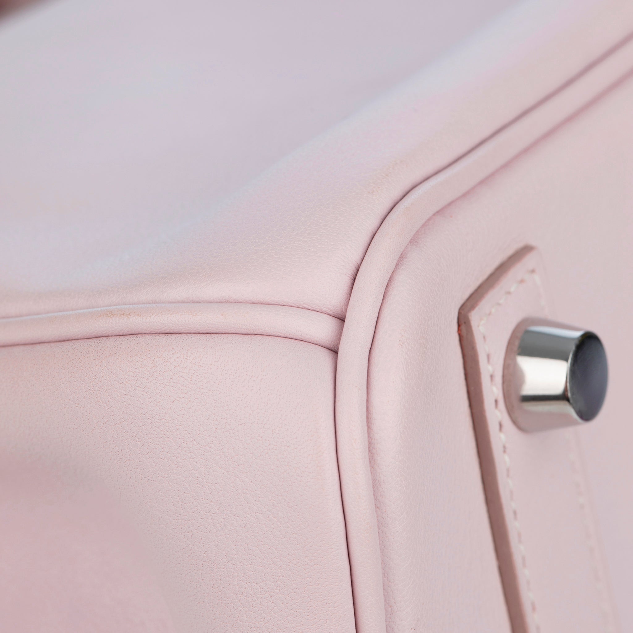 Hermes Birkin 25cm Rose Dragee Swift Leather Palladium Hardware