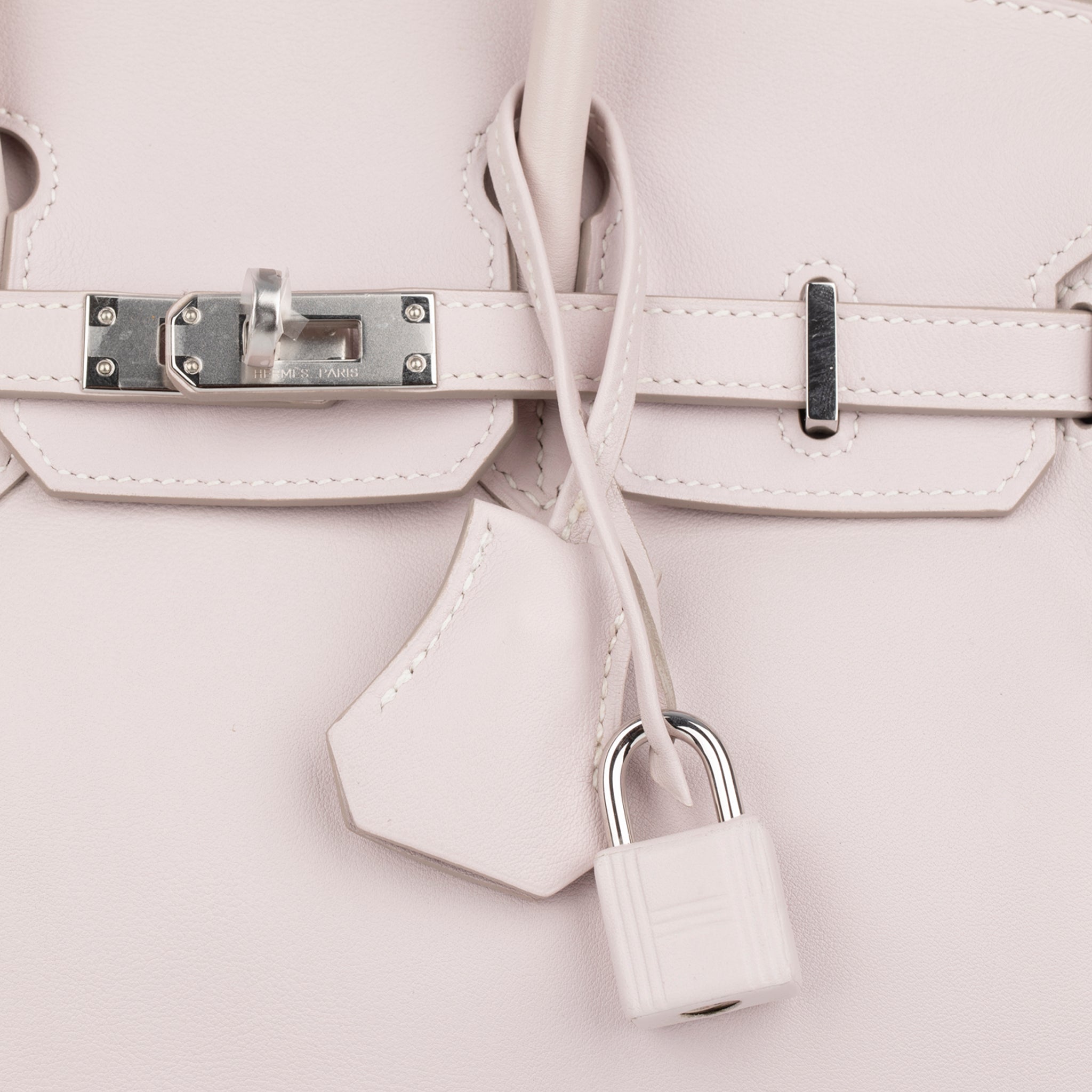Hermes Birkin 25cm Rose Dragee Swift Leather Palladium Hardware