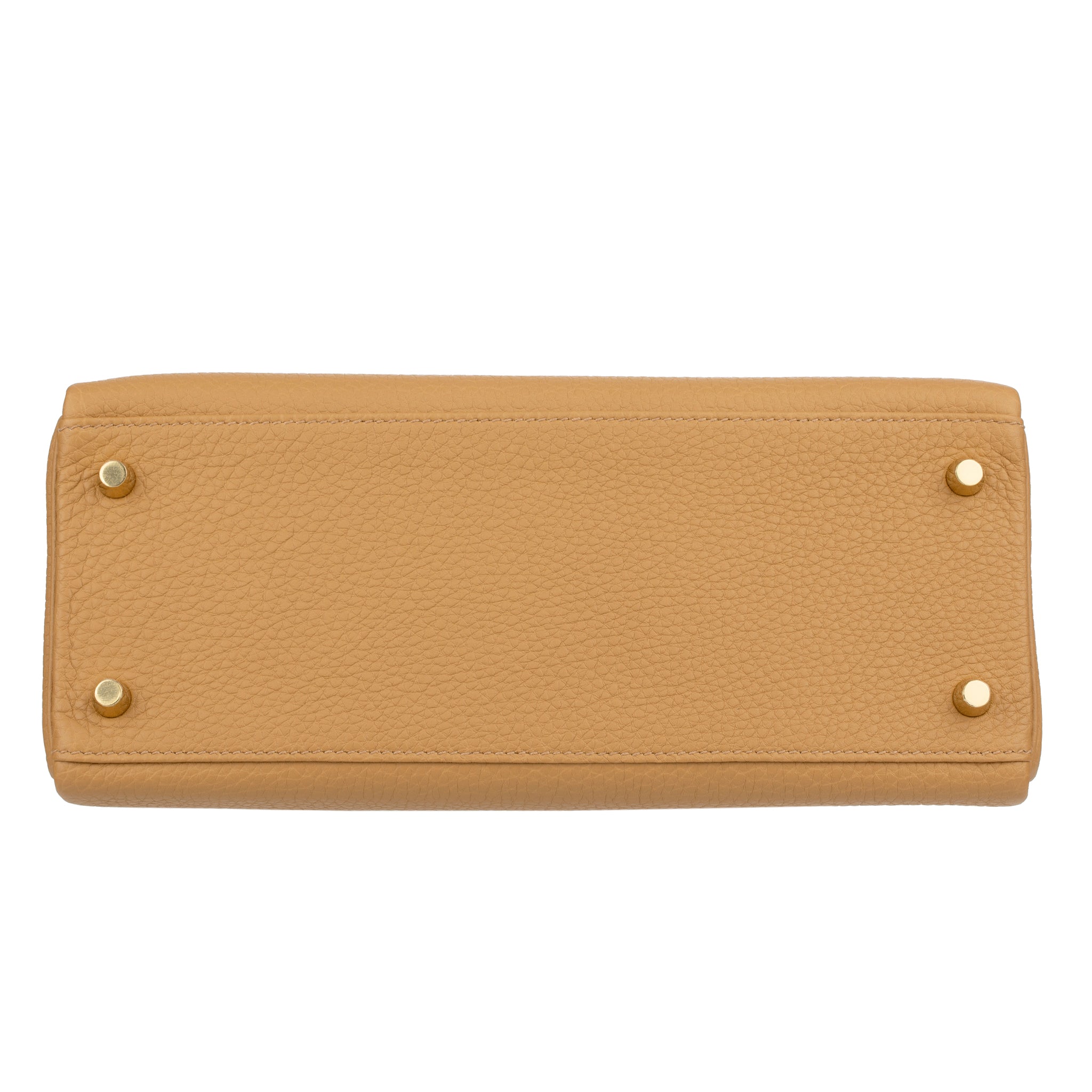 Hermes Kelly 28cm Biscuit Togo Leather Gold Hardware