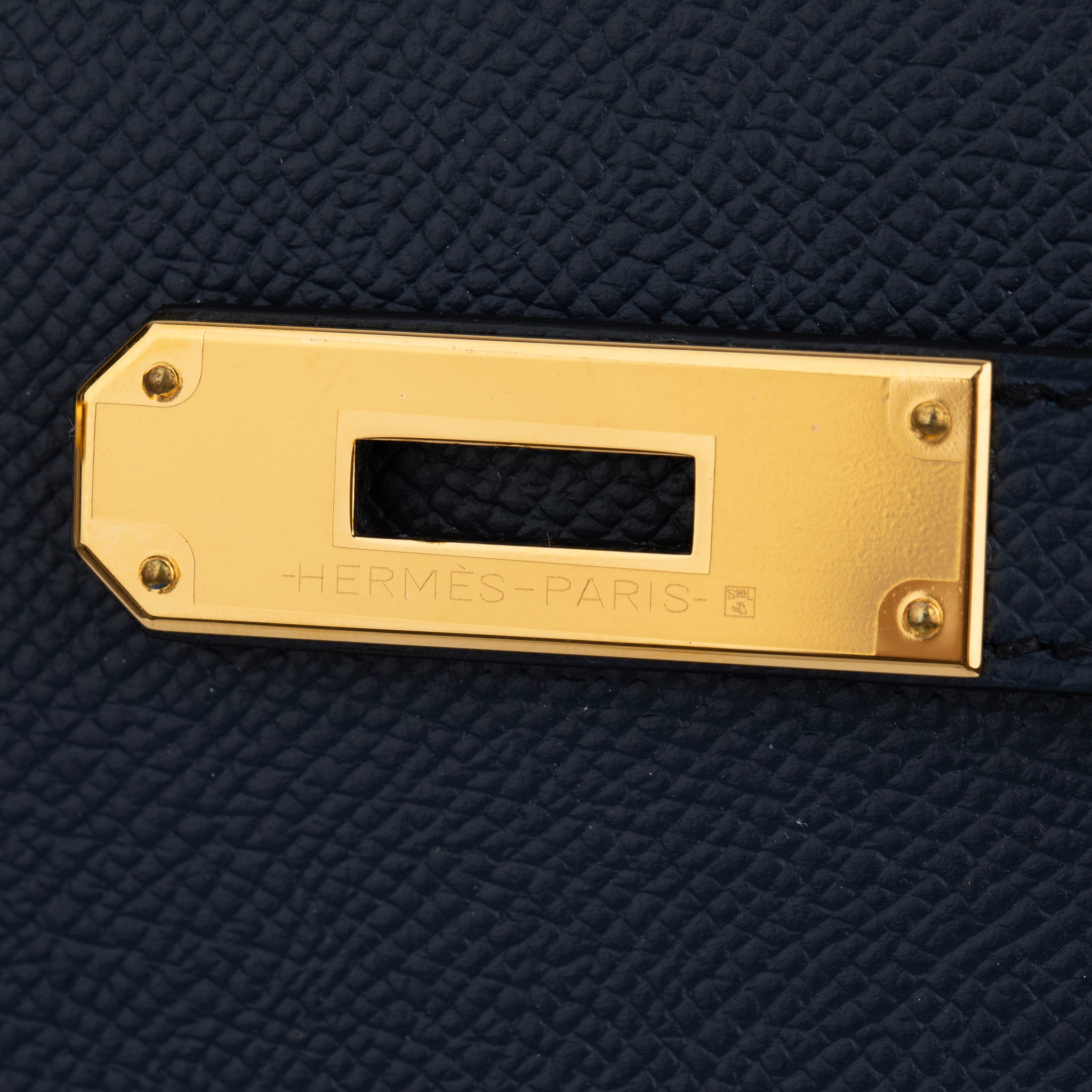 Hermes Kelly 28cm Blue Indigio Epsom Leather Gold Hardware