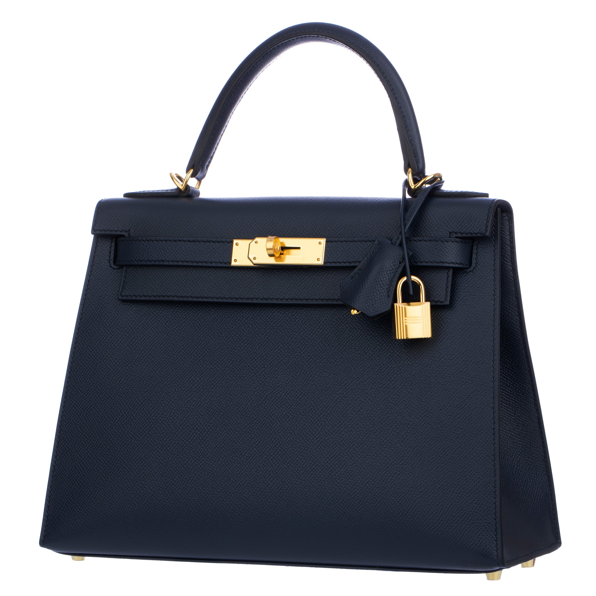 Hermes Kelly 28cm Blue Indigio Epsom Leather Gold Hardware