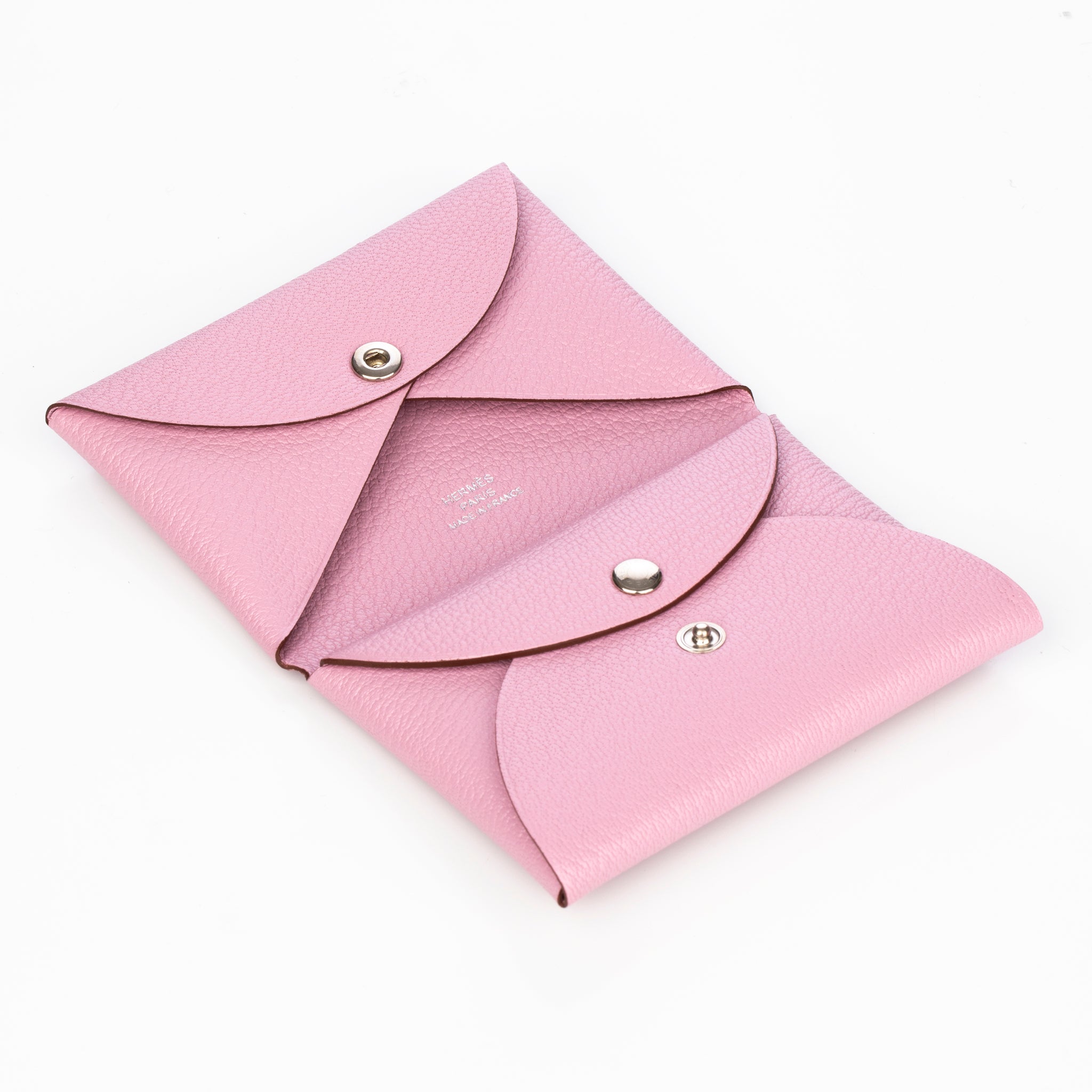 Hermes Calvi Duo Mauve Sylvestre Chevre Leather