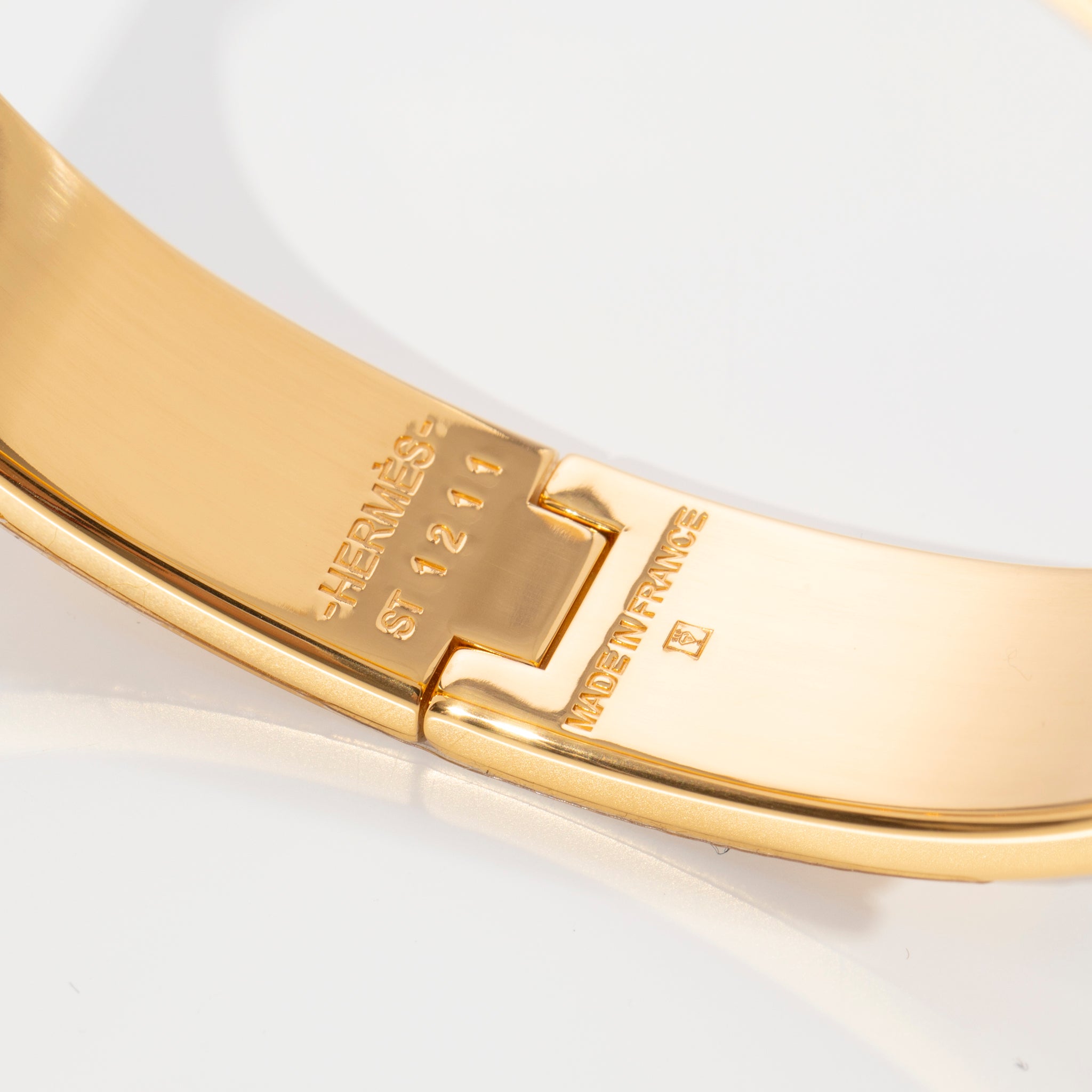 Hermes Clic H Bracelet Black & Gold Hardware