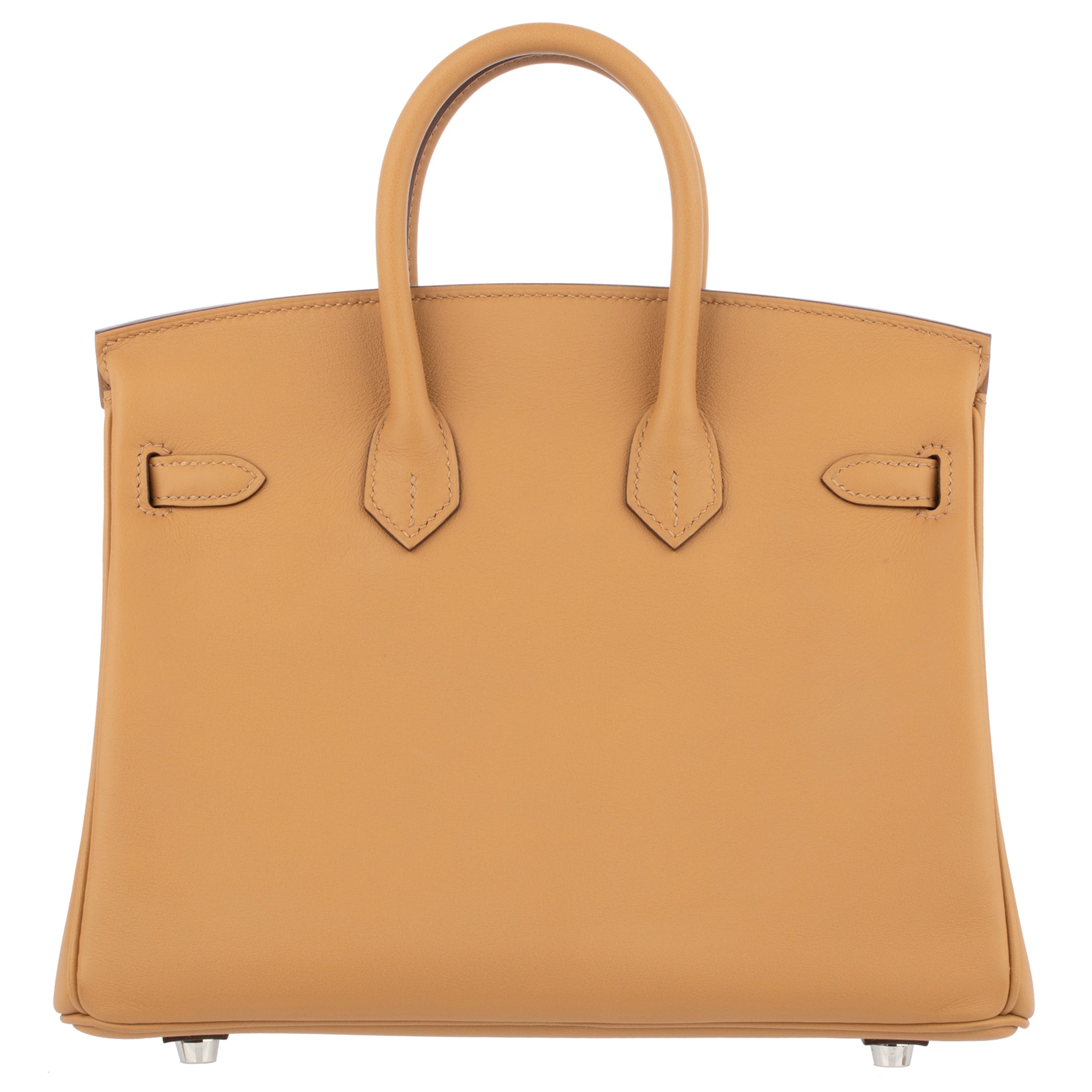 Hermes Birkin 25cm "In and Out" Biscuit Swift Leather Palladium Hardware