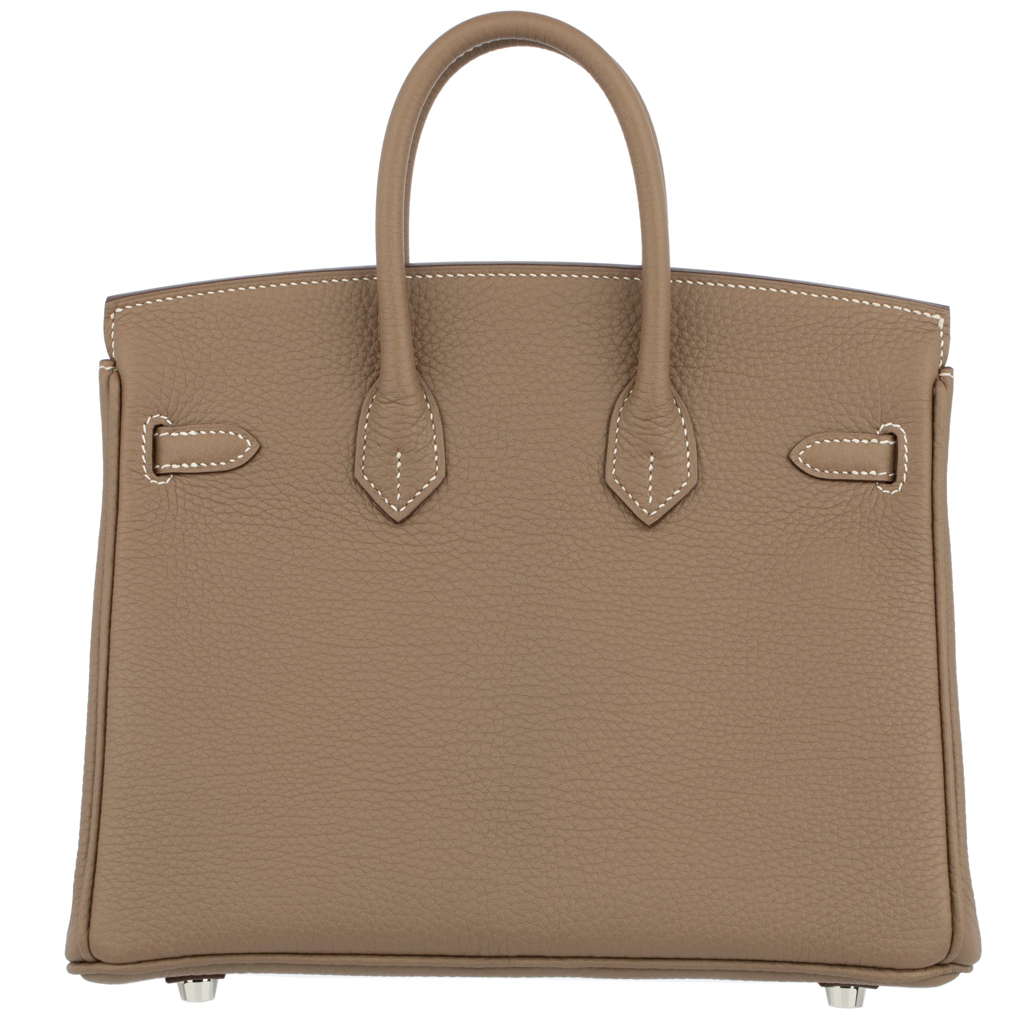Hermes Birkin 25cm Etoupe Togo Leather Palladium Hardware