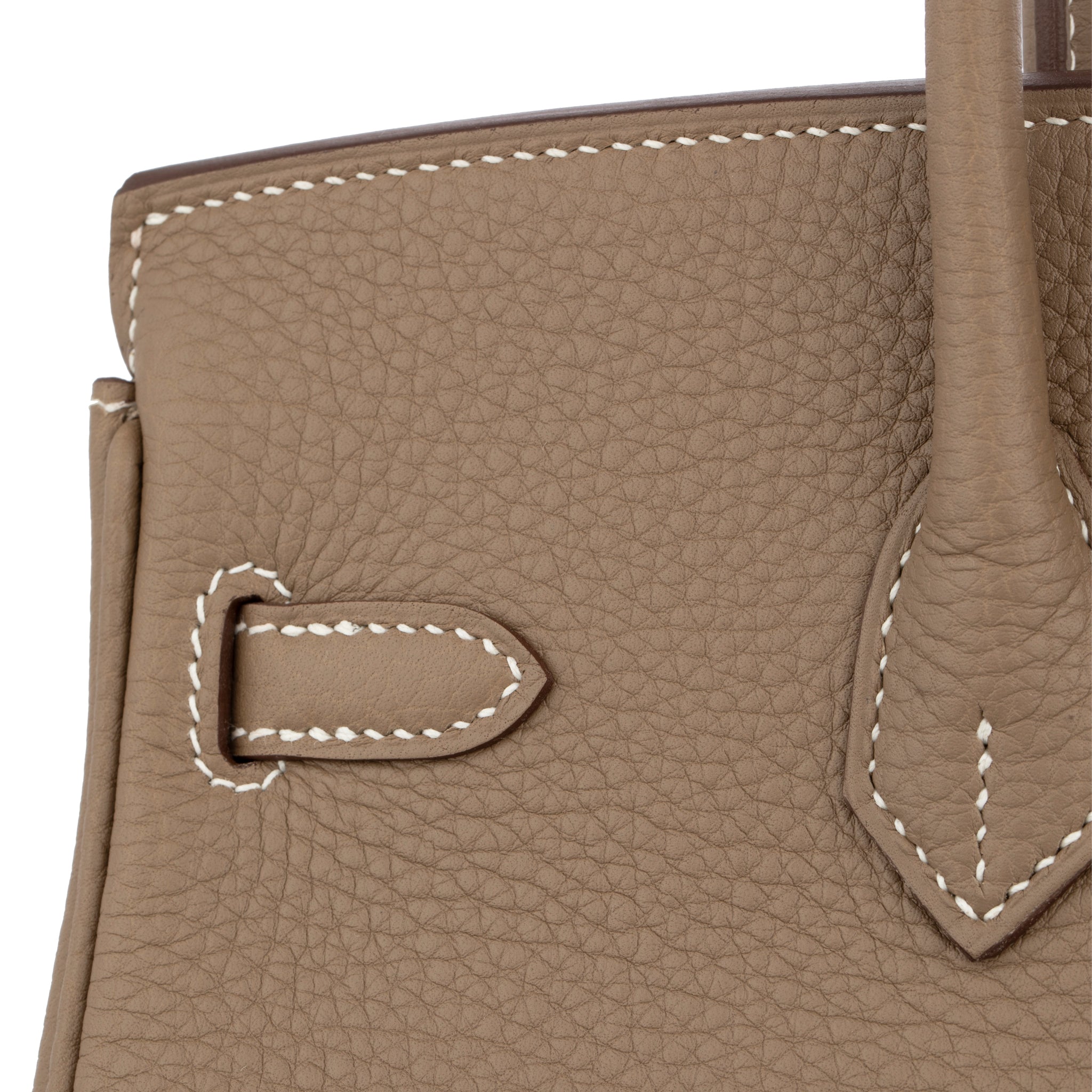 Hermes Birkin 25cm Etoupe Togo Leather Palladium Hardware