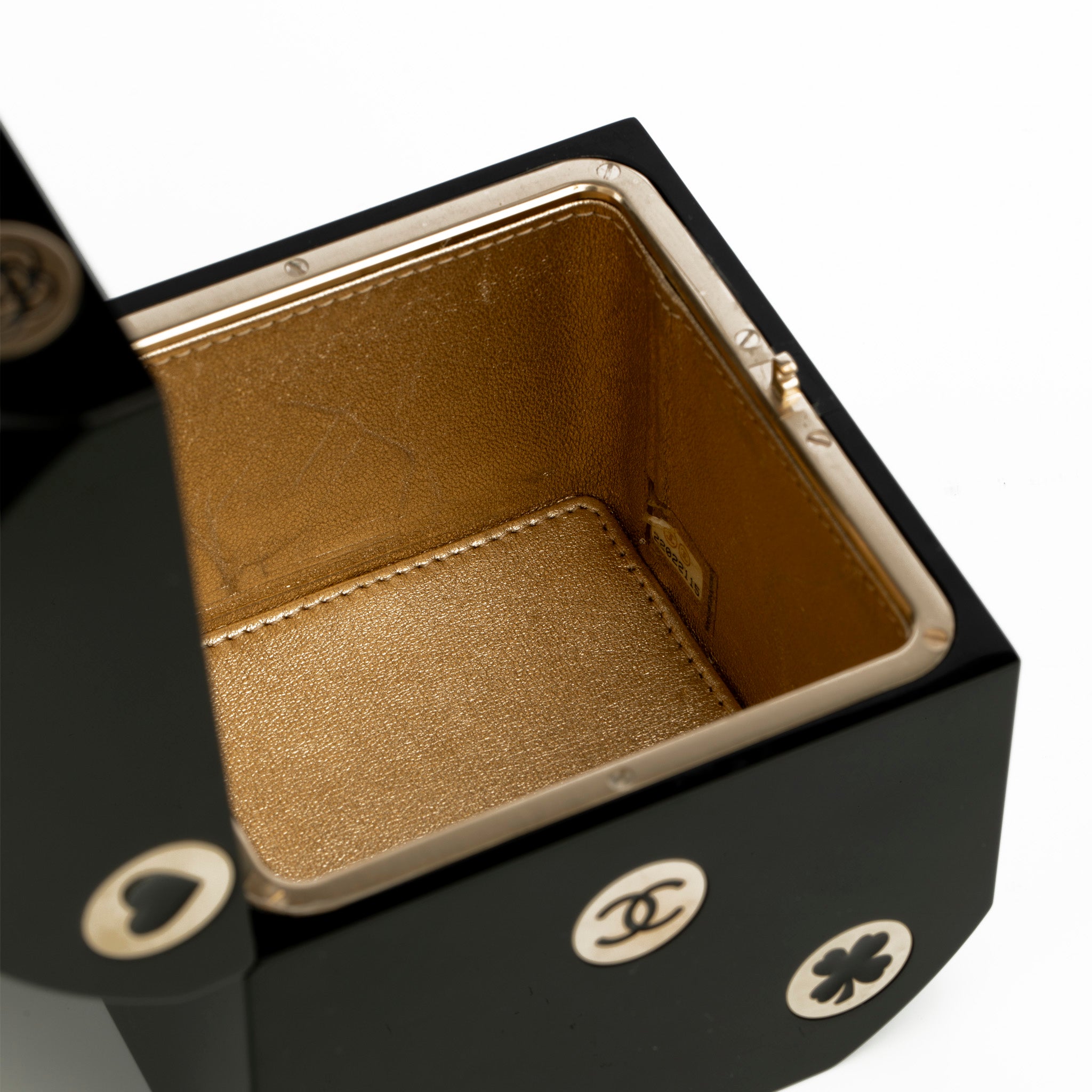 Chanel Minaudière Limited Edition Casino Dice Black Gold-Tone Hardware