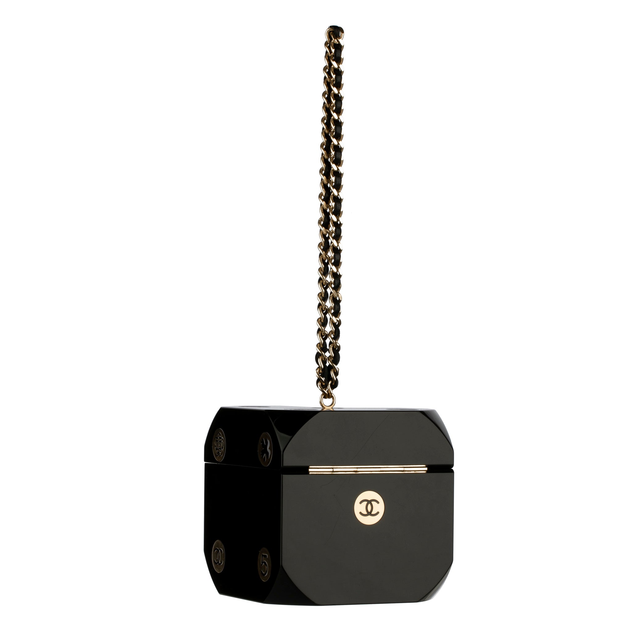 Chanel Minaudière Limited Edition Casino Dice Black Gold-Tone Hardware