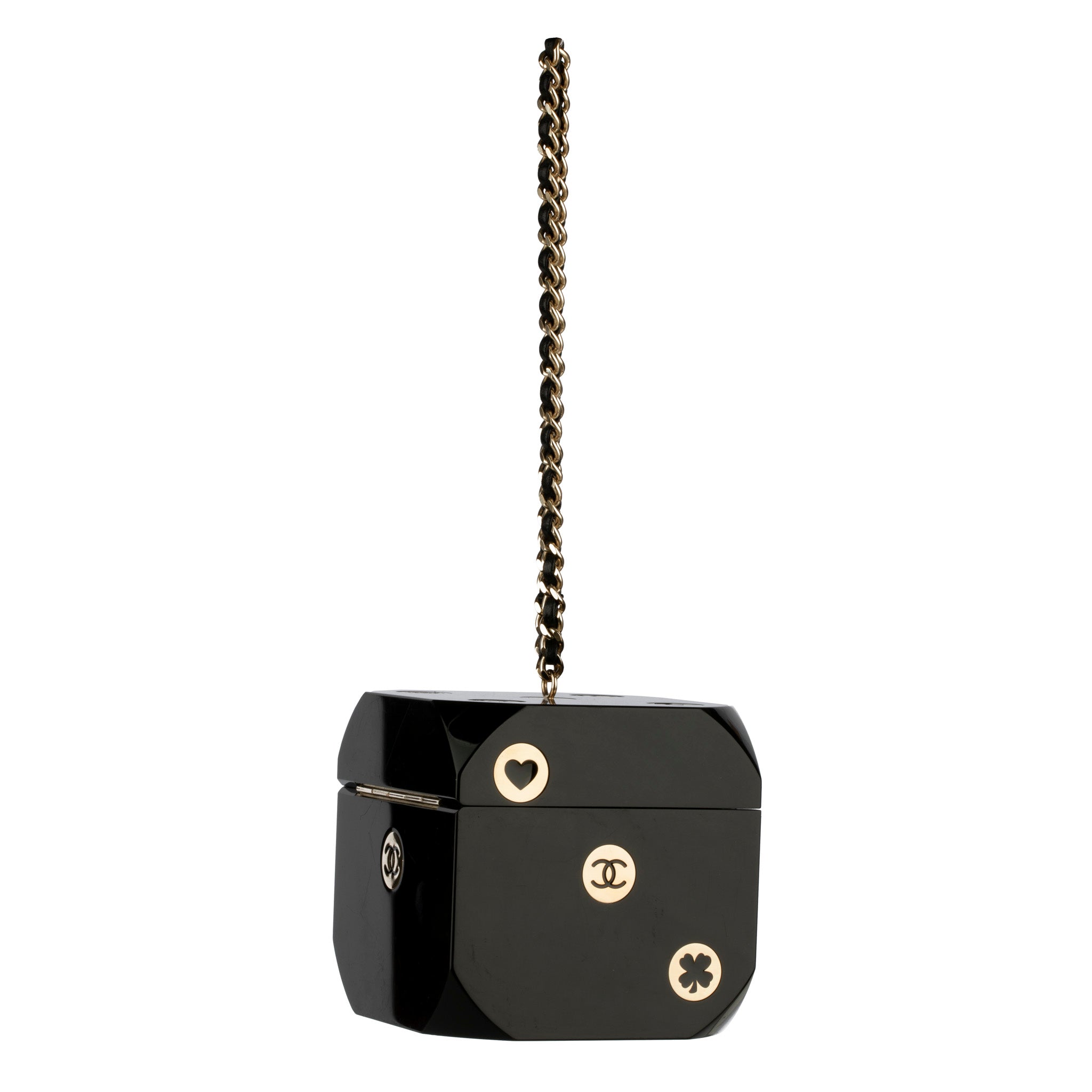 Chanel Minaudière Limited Edition Casino Dice Black Gold-Tone Hardware