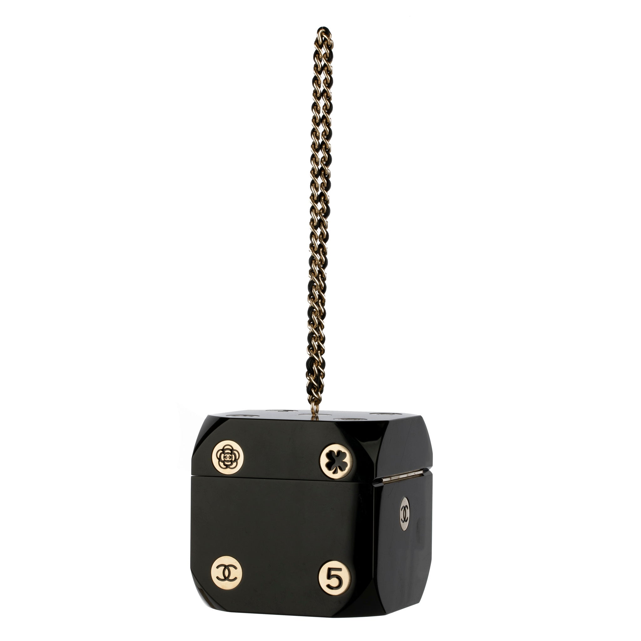 Chanel Minaudière Limited Edition Casino Dice Black Gold-Tone Hardware