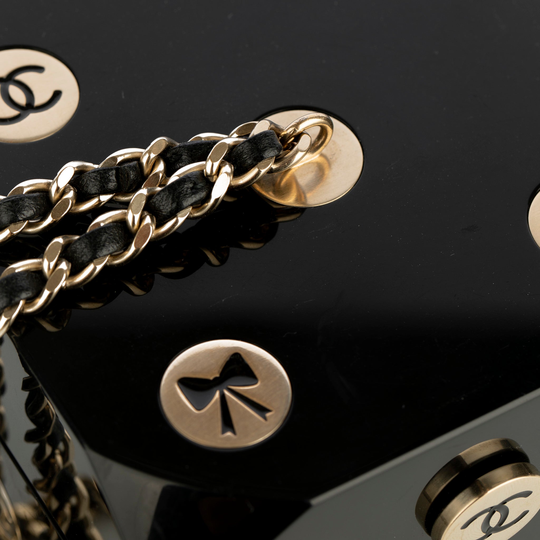 Chanel Minaudière Limited Edition Casino Dice Black Gold-Tone Hardware
