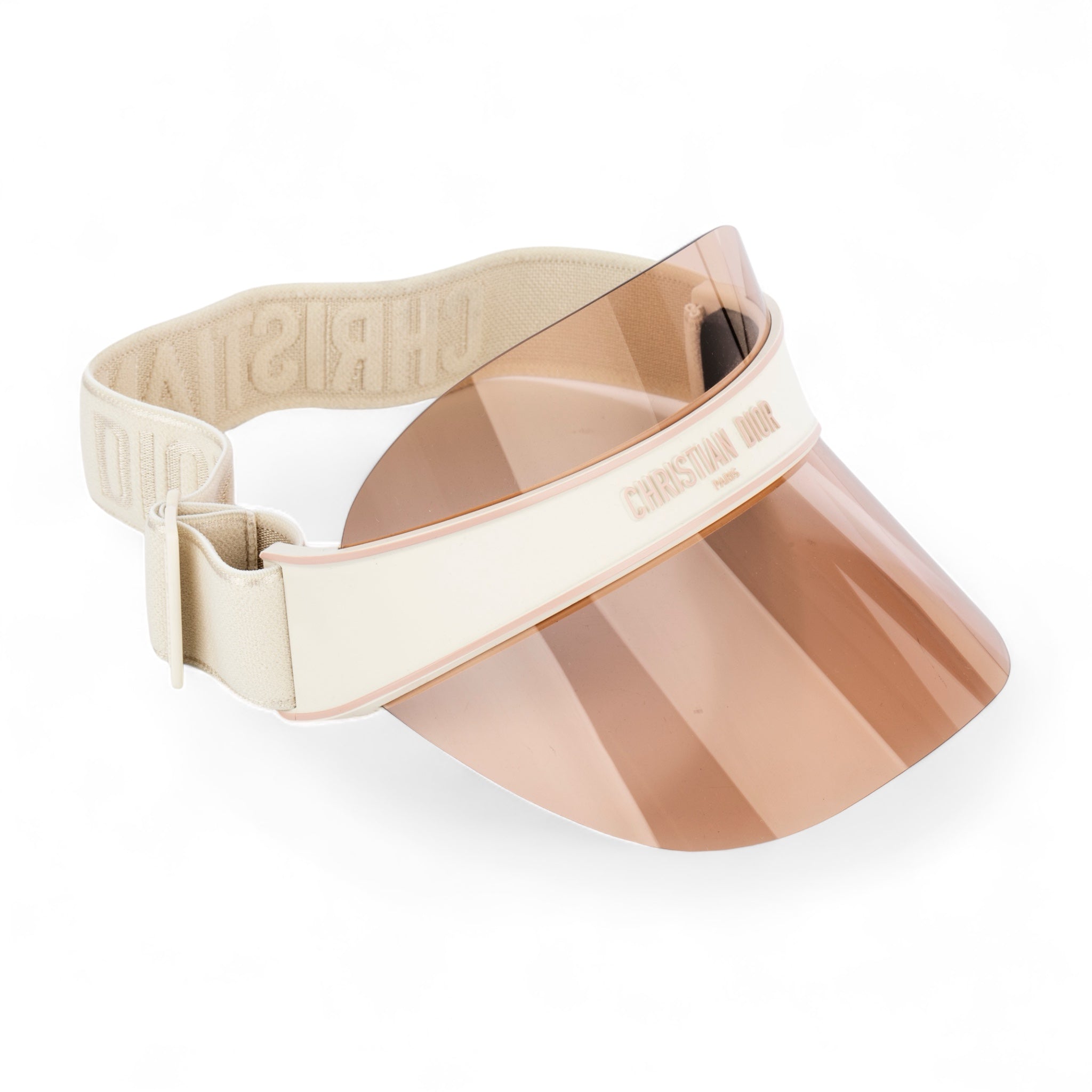 Christian Dior Ecru Club V1U Tinted Sun Visor