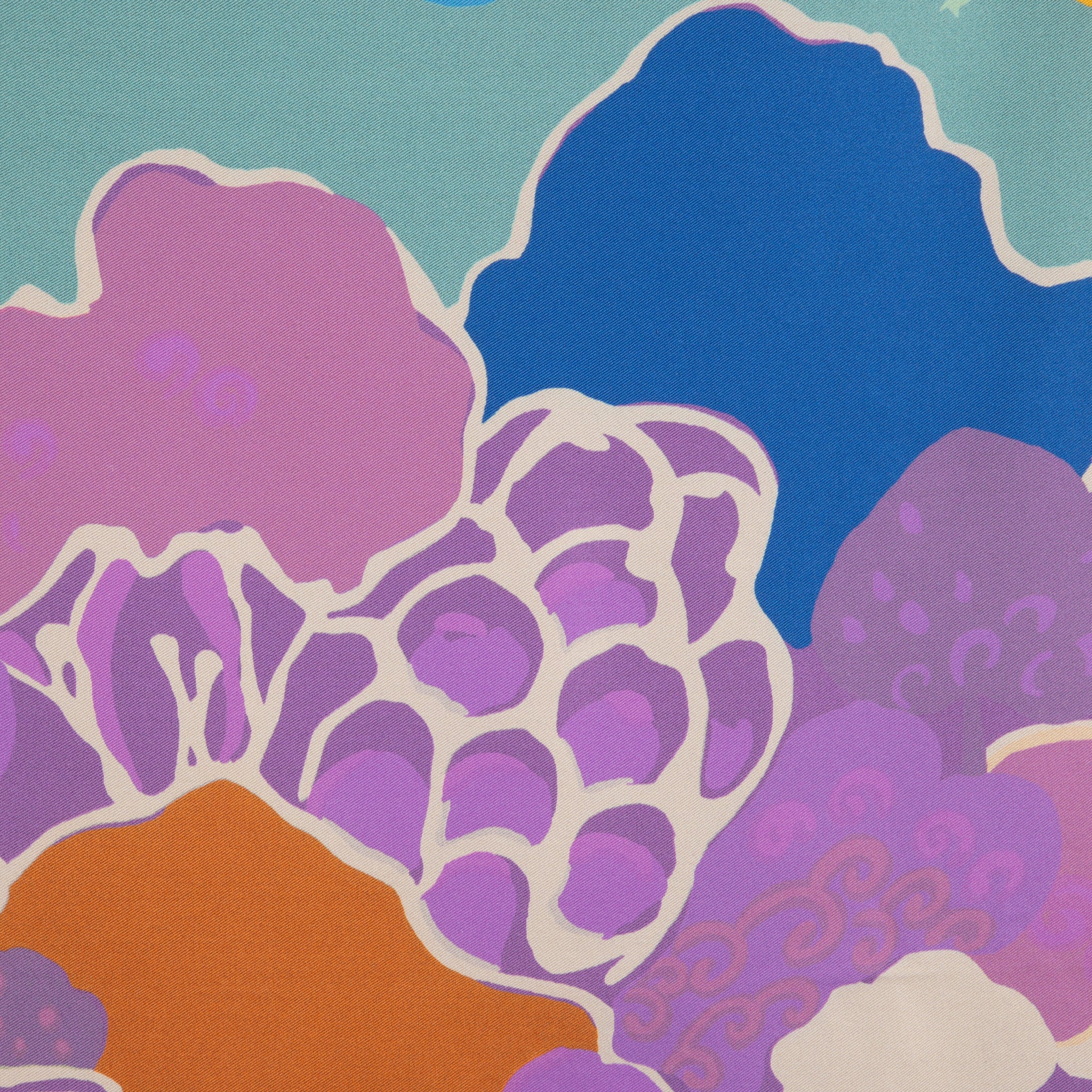 Christian Dior Reversible 90cm Ciel de Reve Silk Scarf