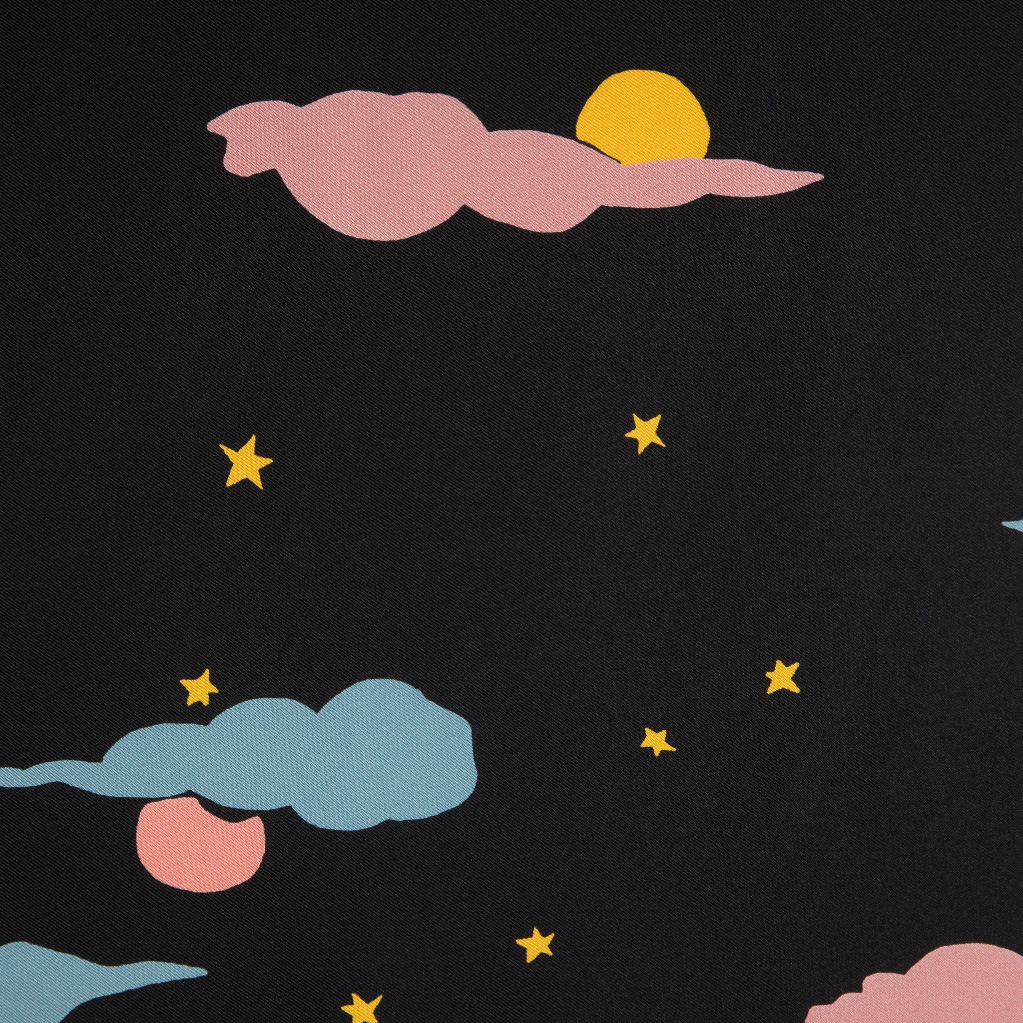 Christian Dior Reversible 90cm Ciel de Reve Silk Scarf