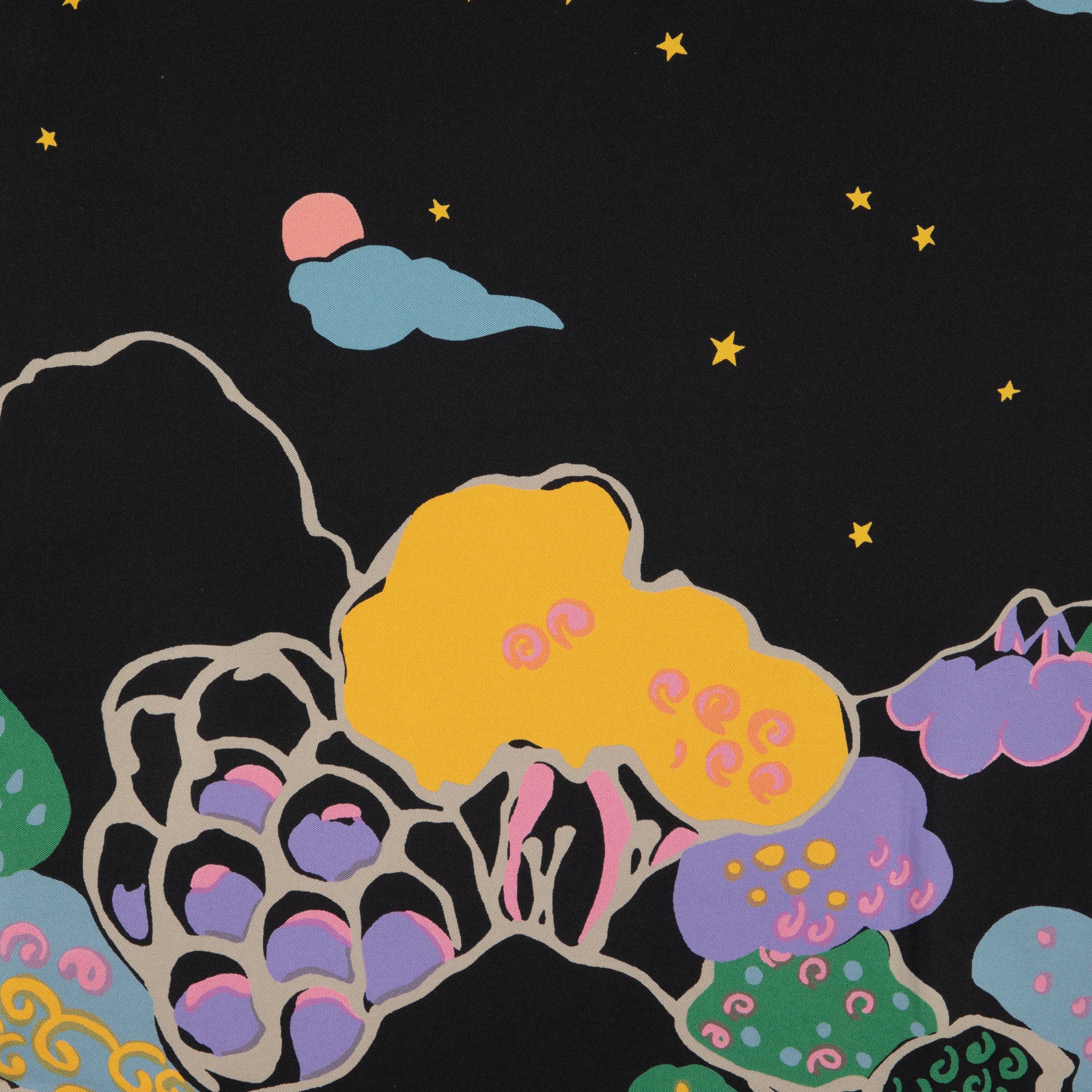 Christian Dior Reversible 90cm Ciel de Reve Silk Scarf