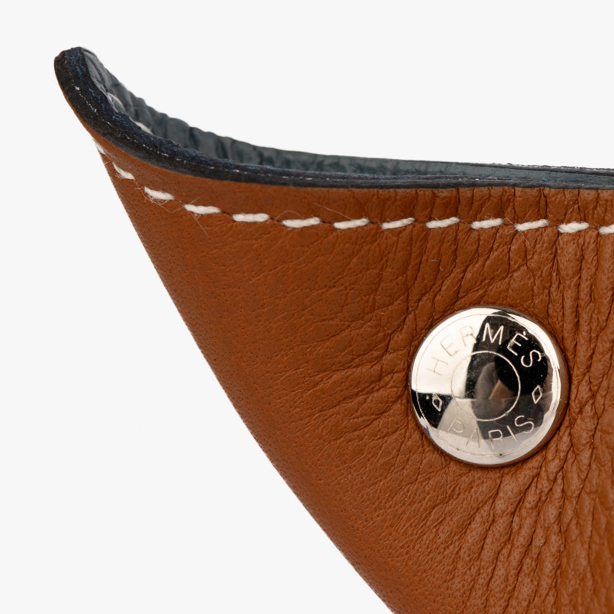 Hermes Mises Et Relances Quadridge Charge Tray Kraft & Bleu Regate