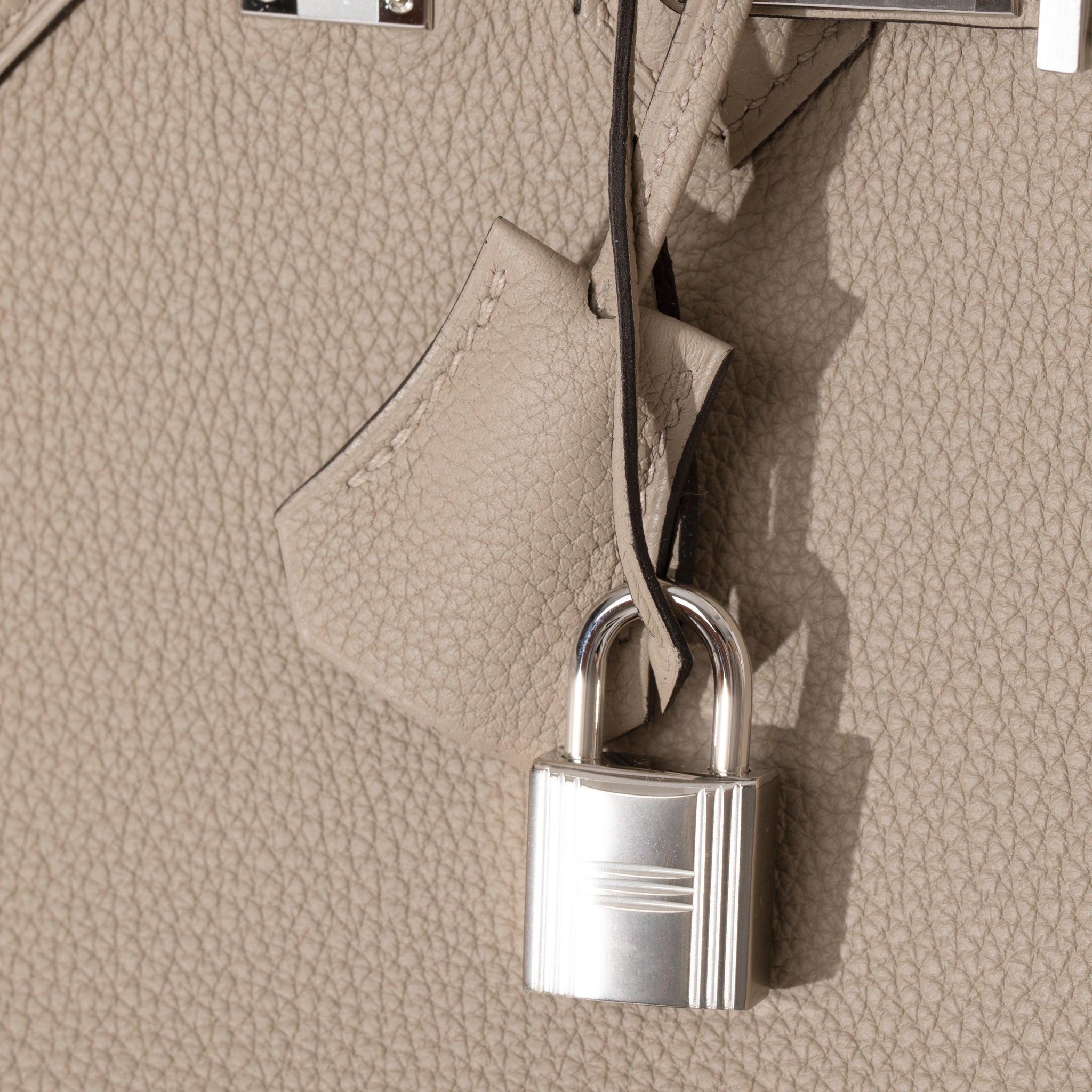 Hermes Birkin 25cm Gris Tourterelle Togo Leather Palladium Hardware