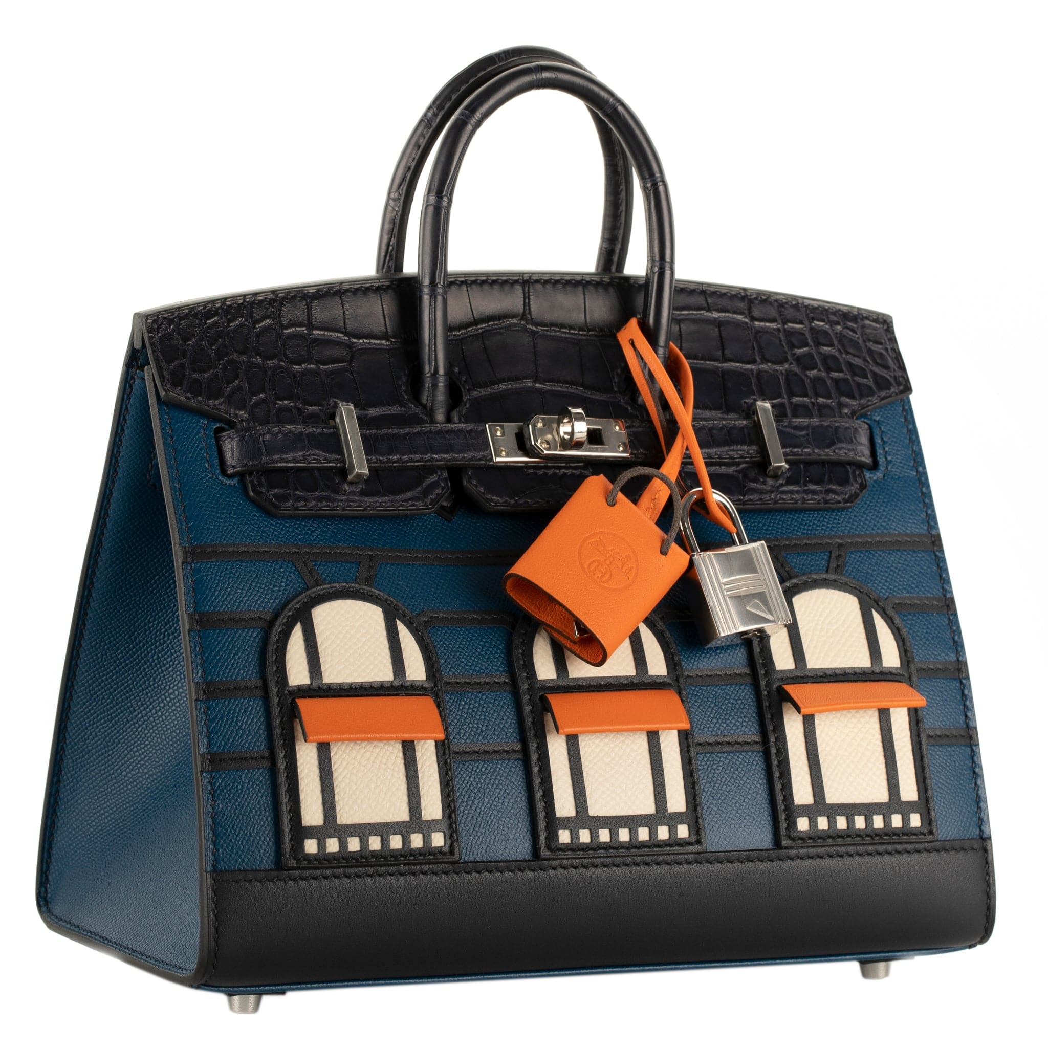 HERMES BIRKIN 20CM SELLIER FAUBOURG "NIGHT EDITION" PALLADIUM HARDWARE - On Repeat