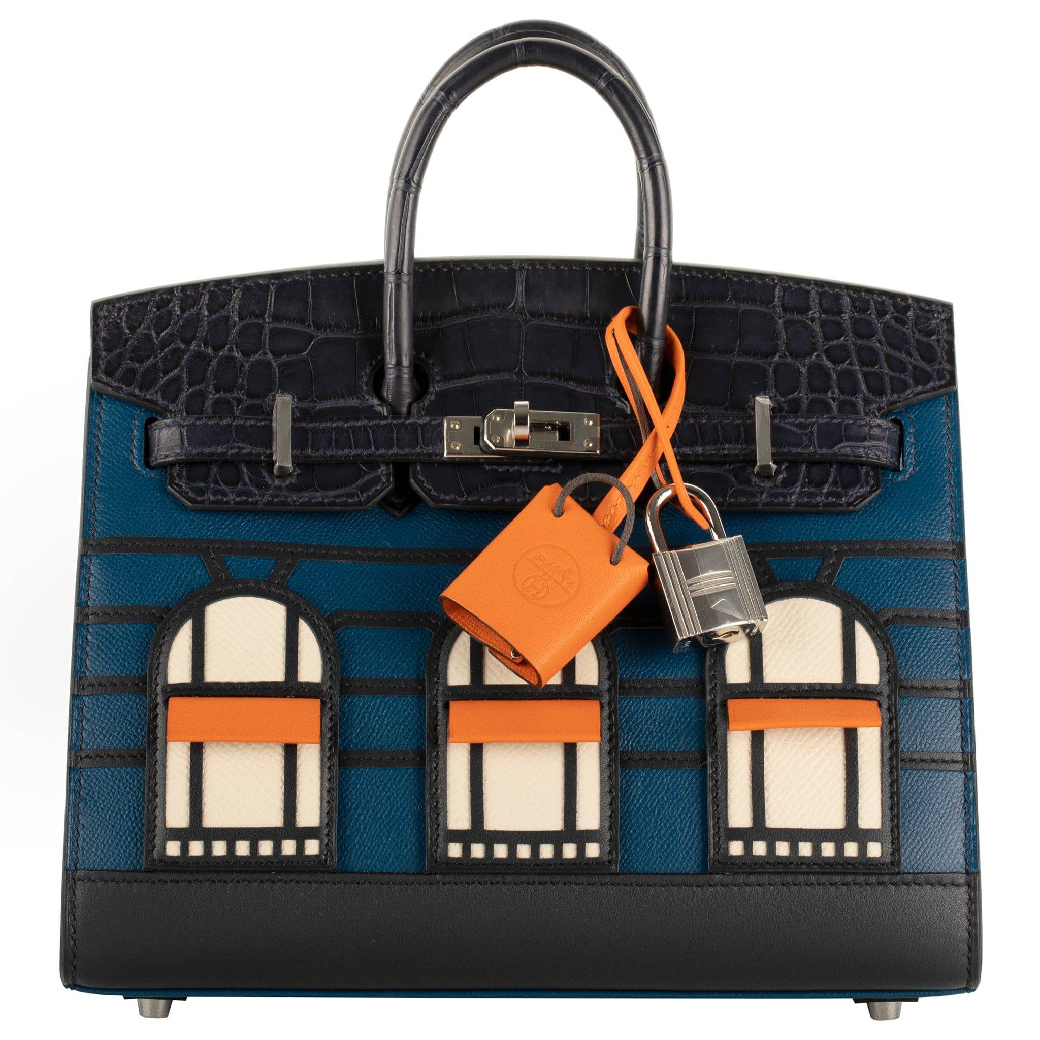 HERMES BIRKIN 20CM SELLIER FAUBOURG "NIGHT EDITION" PALLADIUM HARDWARE - On Repeat