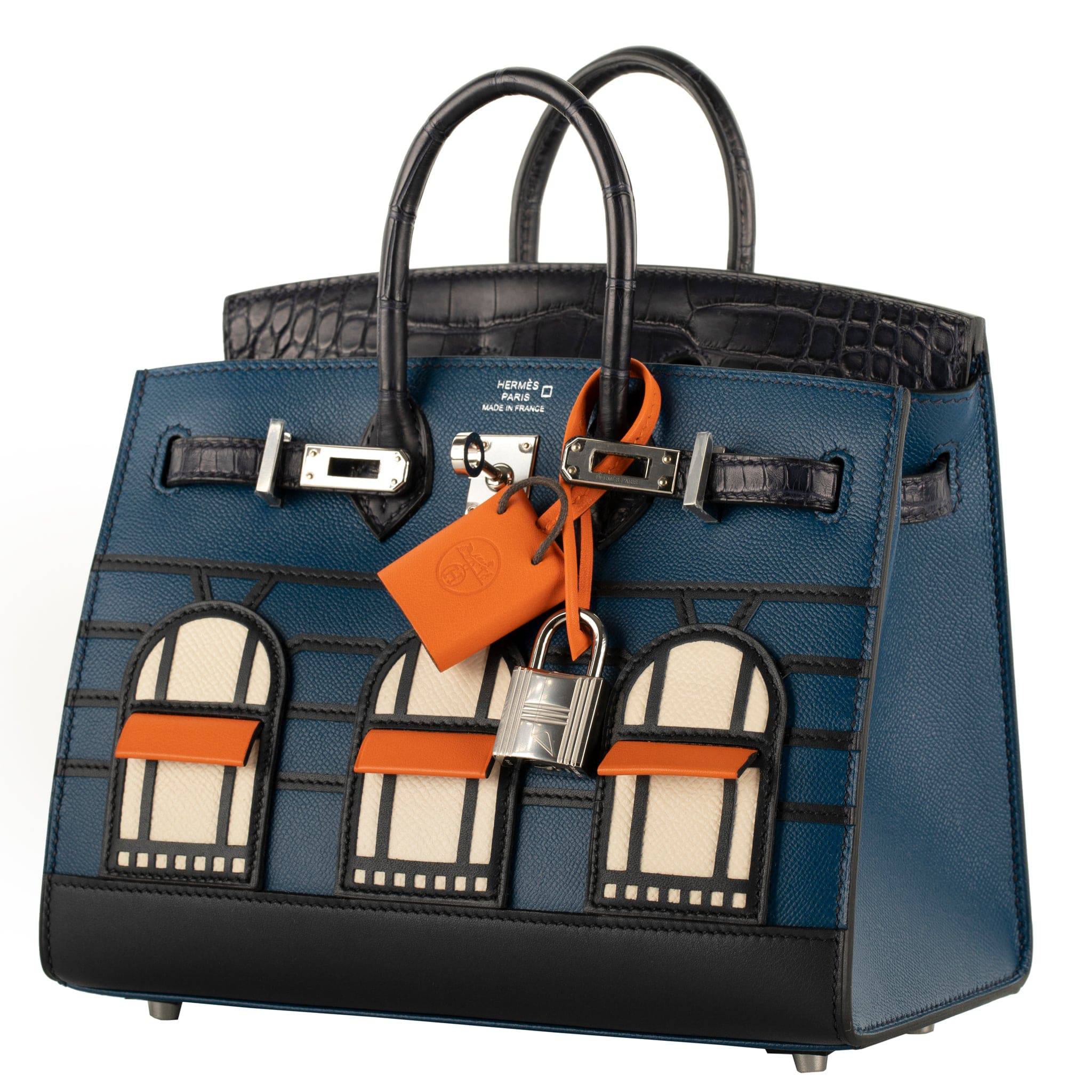 HERMES BIRKIN 20CM SELLIER FAUBOURG "NIGHT EDITION" PALLADIUM HARDWARE - On Repeat