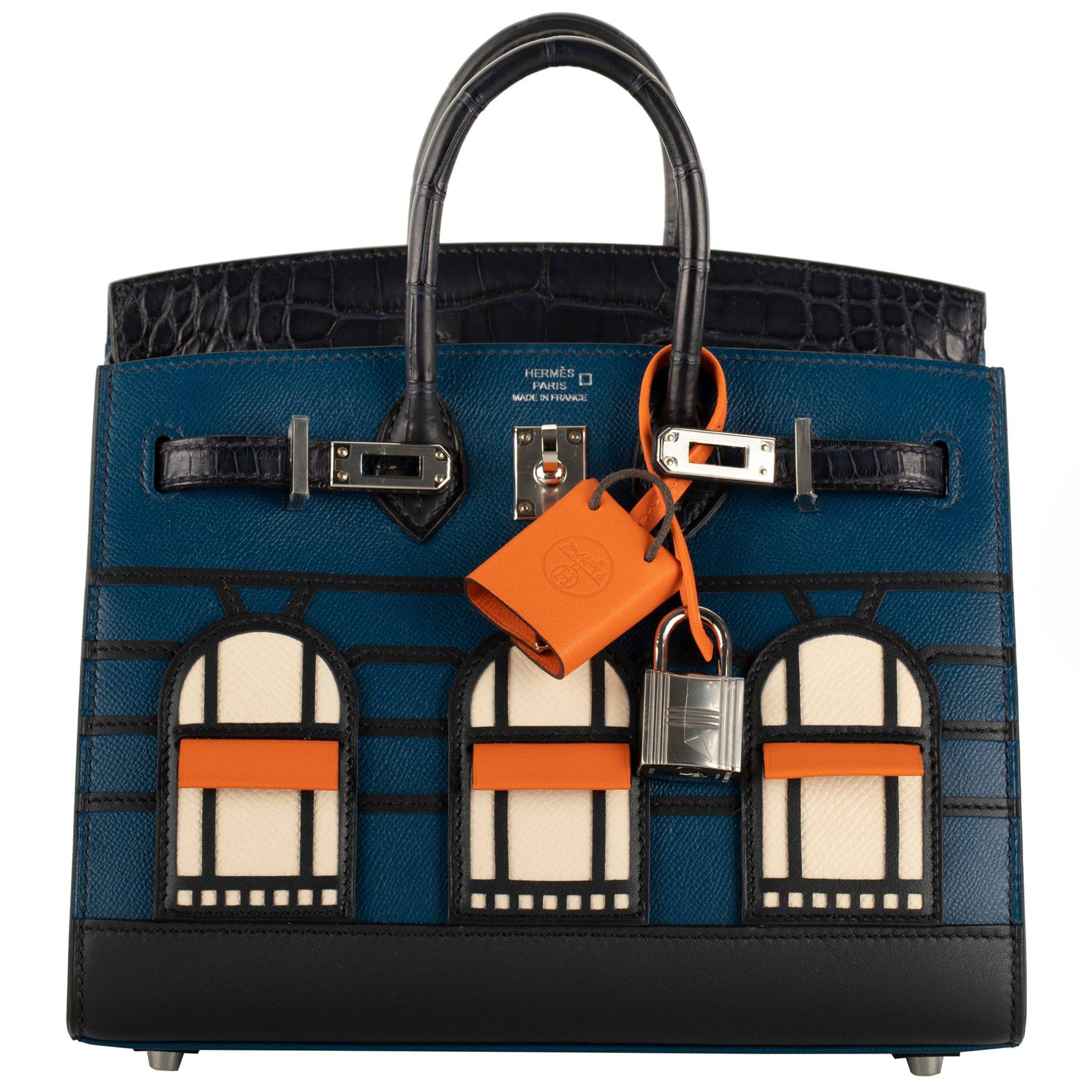 HERMES BIRKIN 20CM SELLIER FAUBOURG "NIGHT EDITION" PALLADIUM HARDWARE - On Repeat