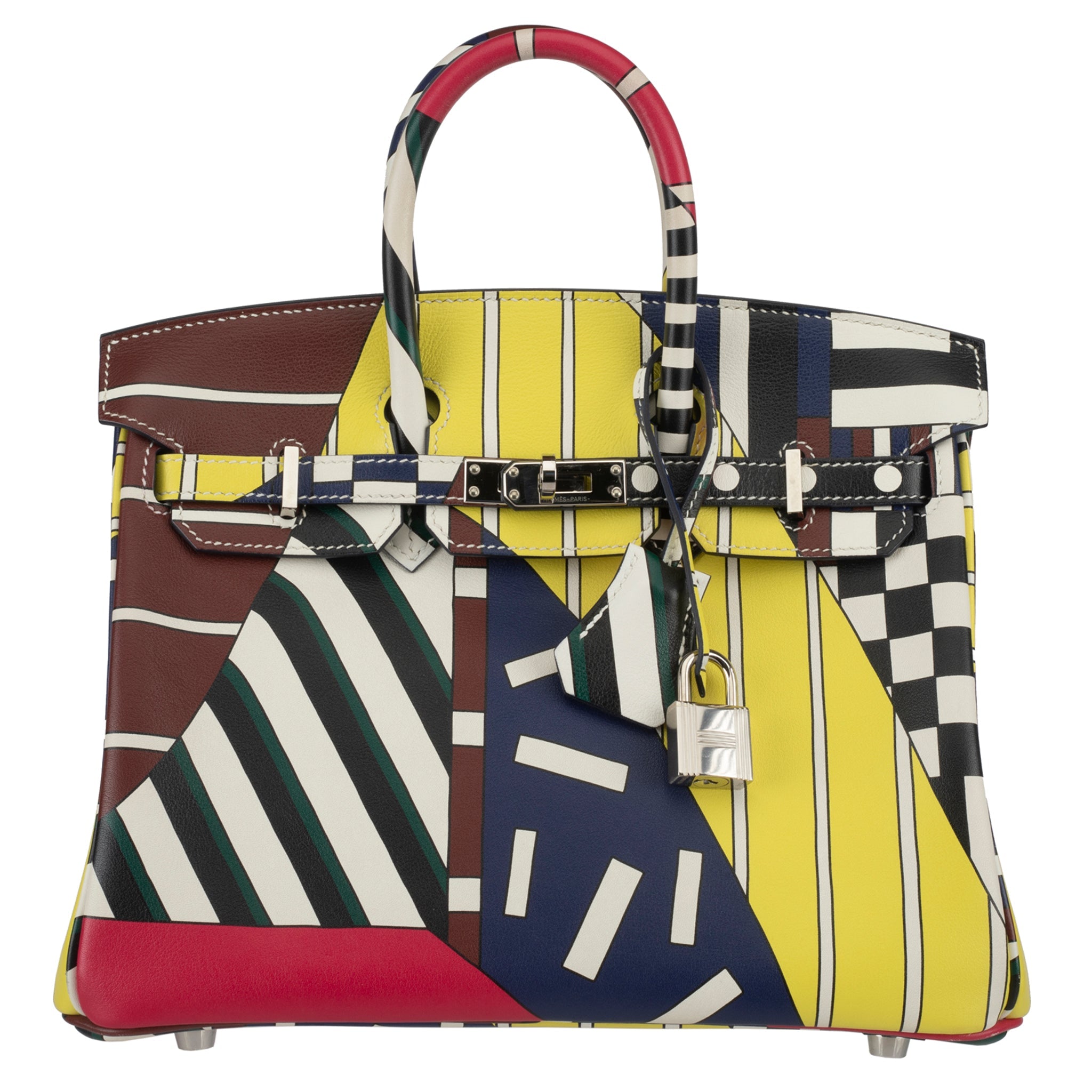 HERMES BIRKIN 25CM LIMITED EDITION NIGEL PEAKE "ONE TWO THREE & AWAY WE GO" SWIFT LEATHER PALLADIUM HARDWARE - On Repeat