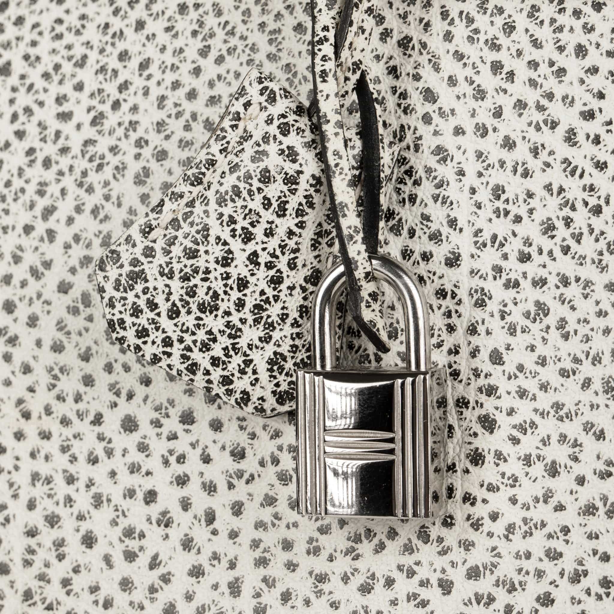 HERMES BIRKIN 30CM DALMATIAN BUFFALO LEATHER PALLADIUM HARDWARE - On Repeat