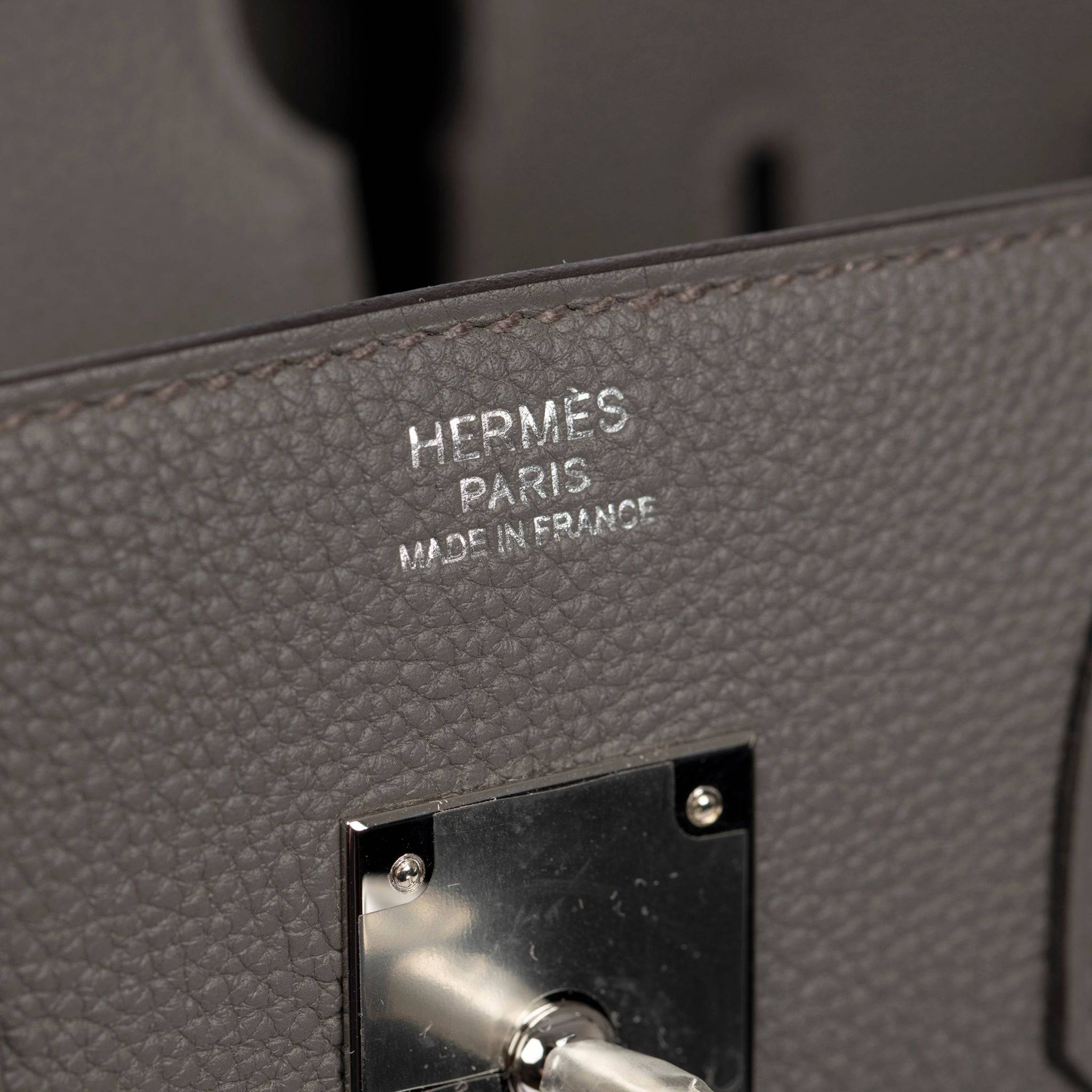 HERMES BIRKIN 30CM GRIS ETAIN TOGO LEATHER PALLADIUM HARDWARE - On Repeat