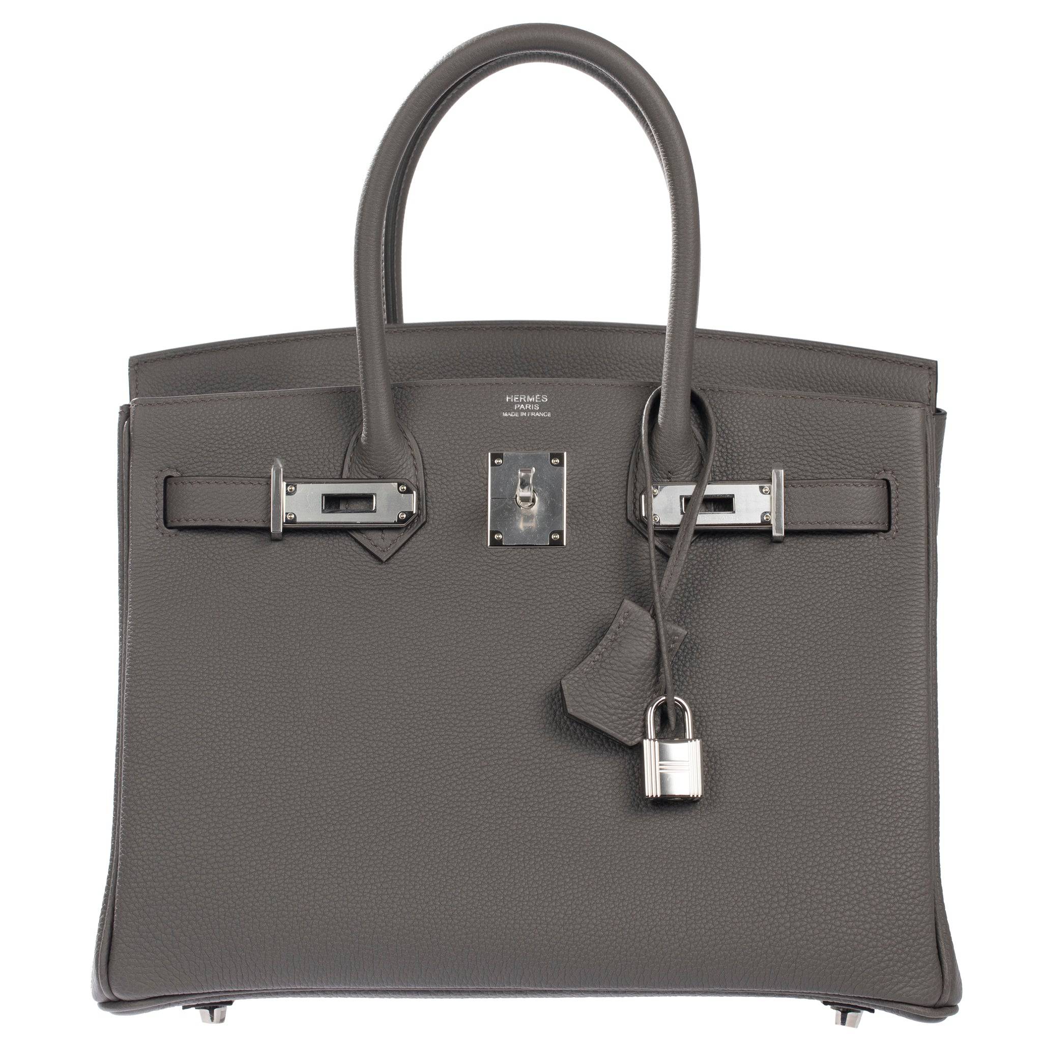 HERMES BIRKIN 30CM GRIS ETAIN TOGO LEATHER PALLADIUM HARDWARE - On Repeat