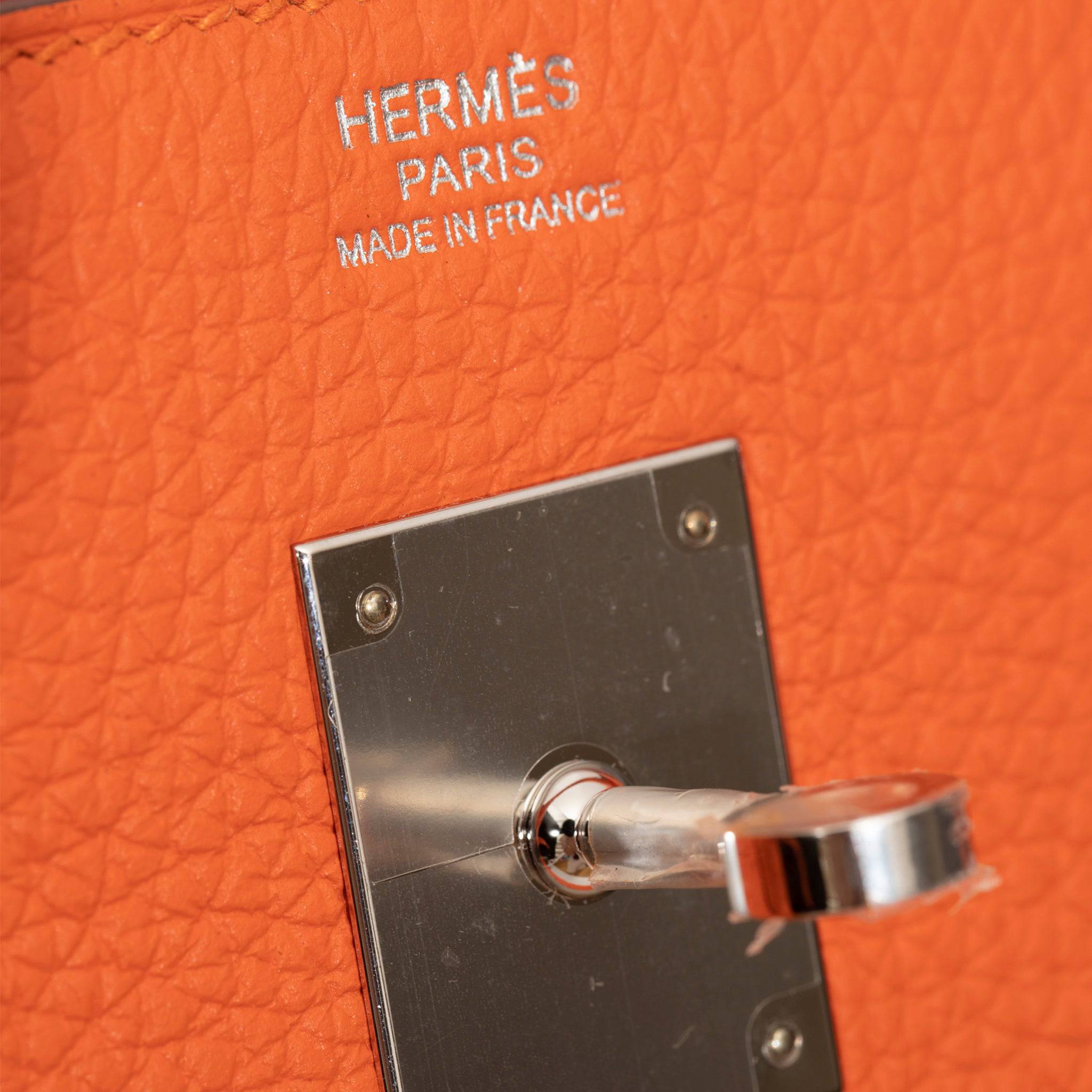 HERMES BIRKIN 30CM FEU TOGO LEATHER PALLADIUM HARDWARE - On Repeat