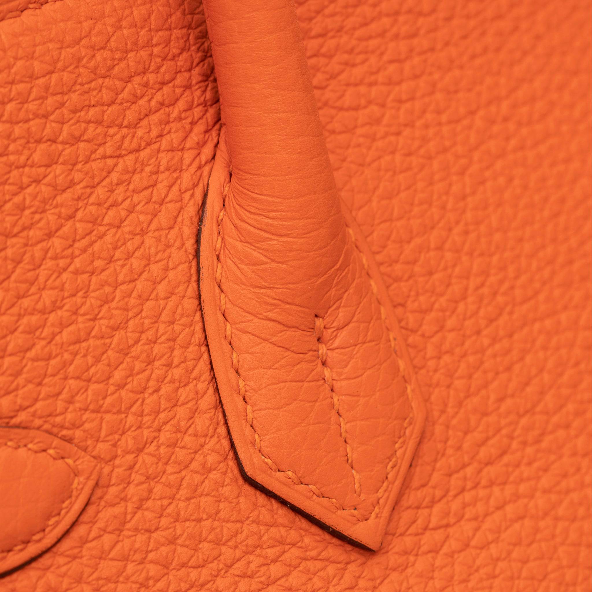 HERMES BIRKIN 30CM FEU TOGO LEATHER PALLADIUM HARDWARE - On Repeat