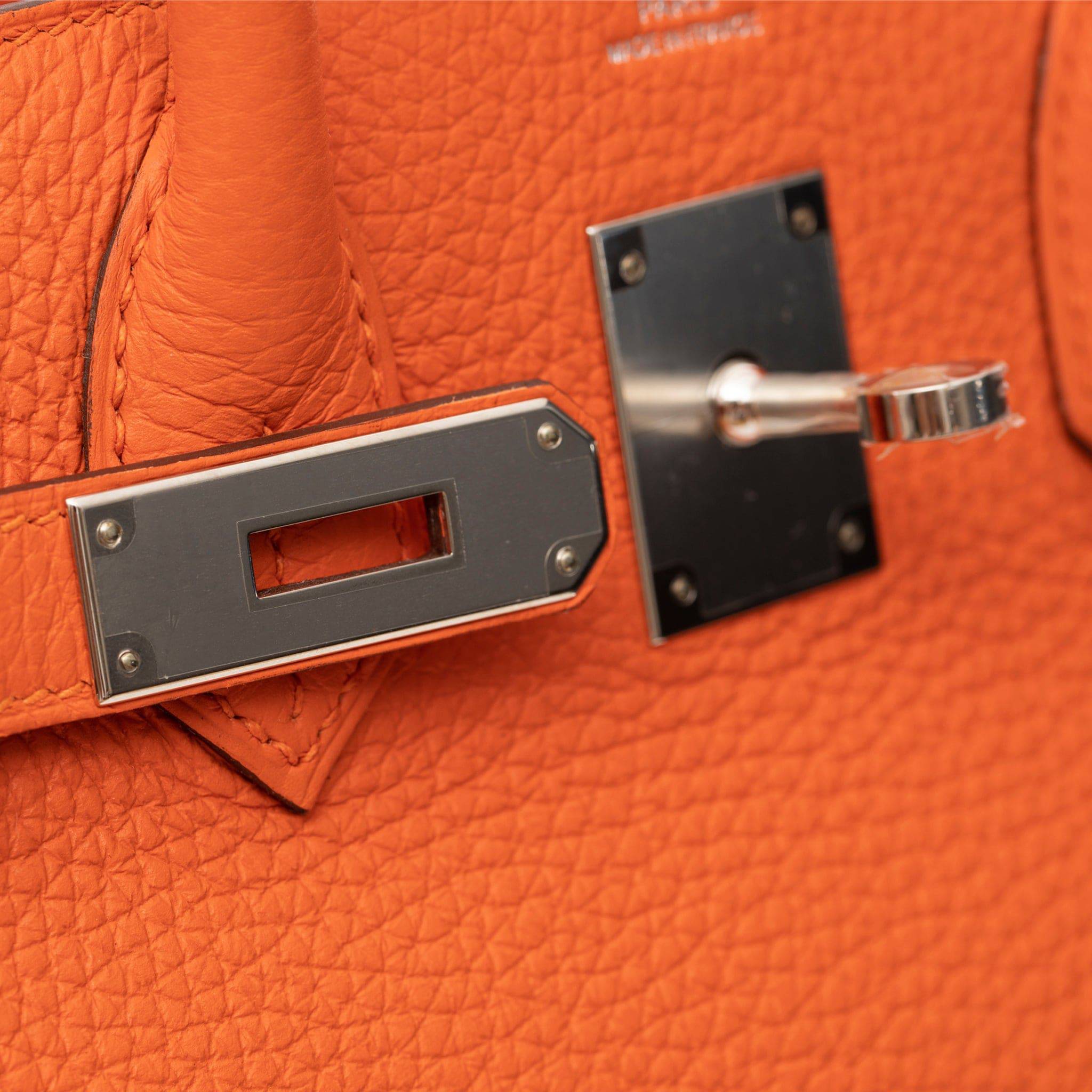 HERMES BIRKIN 30CM FEU TOGO LEATHER PALLADIUM HARDWARE - On Repeat