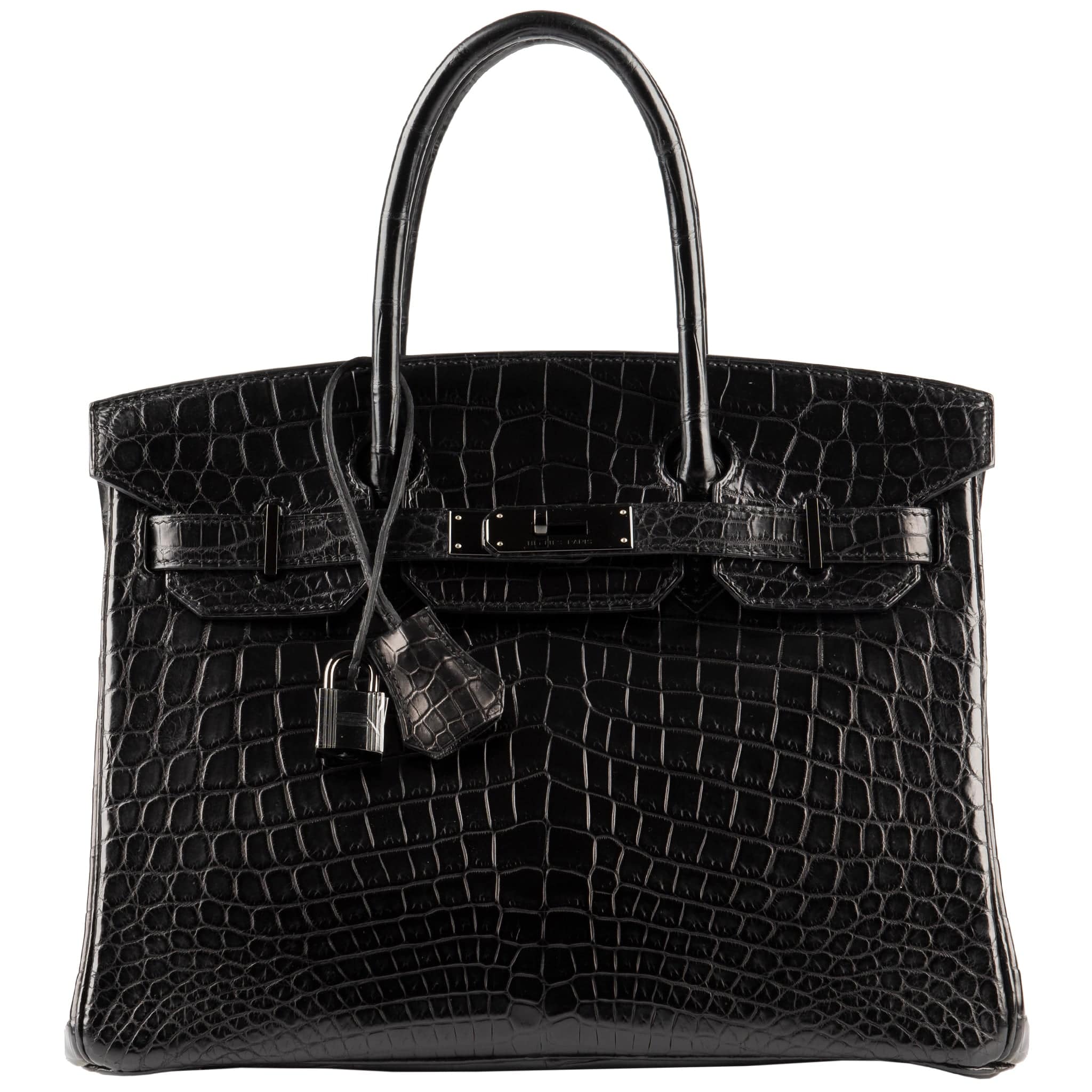 HERMES BIRKIN 35CM SO BLACK MATTE NILOTICUS CROCODILE SO BLACK HARDWARE - On Repeat