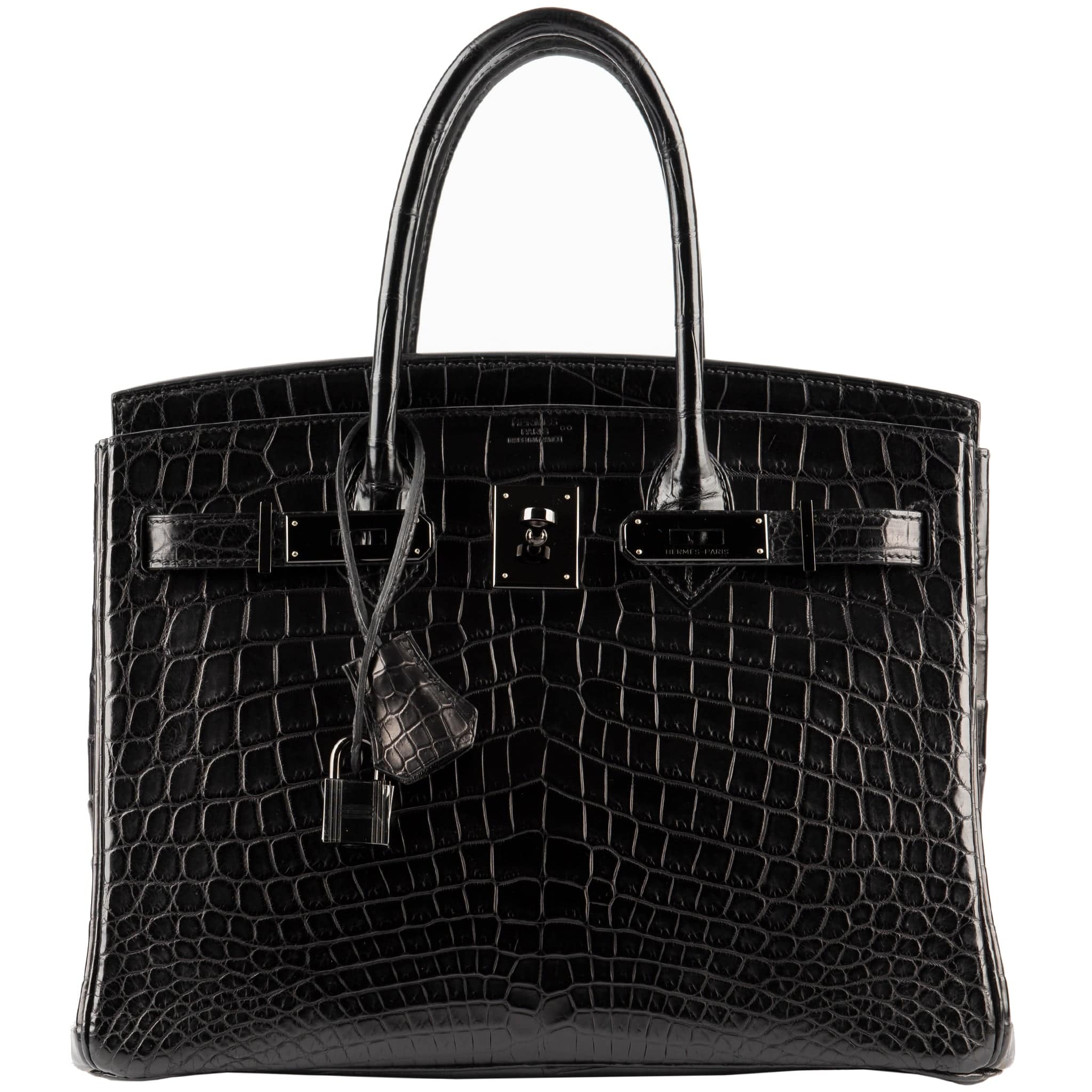 HERMES BIRKIN 35CM SO BLACK MATTE NILOTICUS CROCODILE SO BLACK HARDWARE - On Repeat