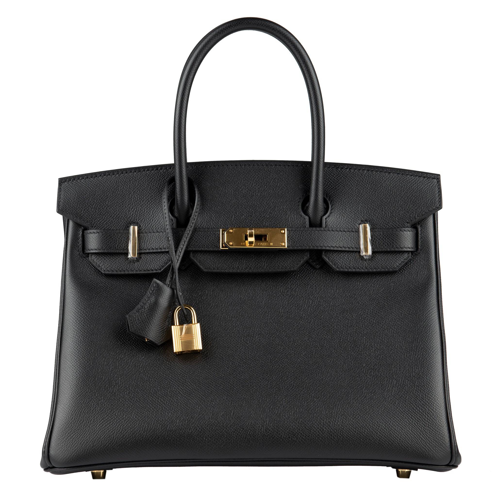 HERMES BIRKIN 30CM BLACK EPSOM LEATHER GOLD HARDWARE - On Repeat