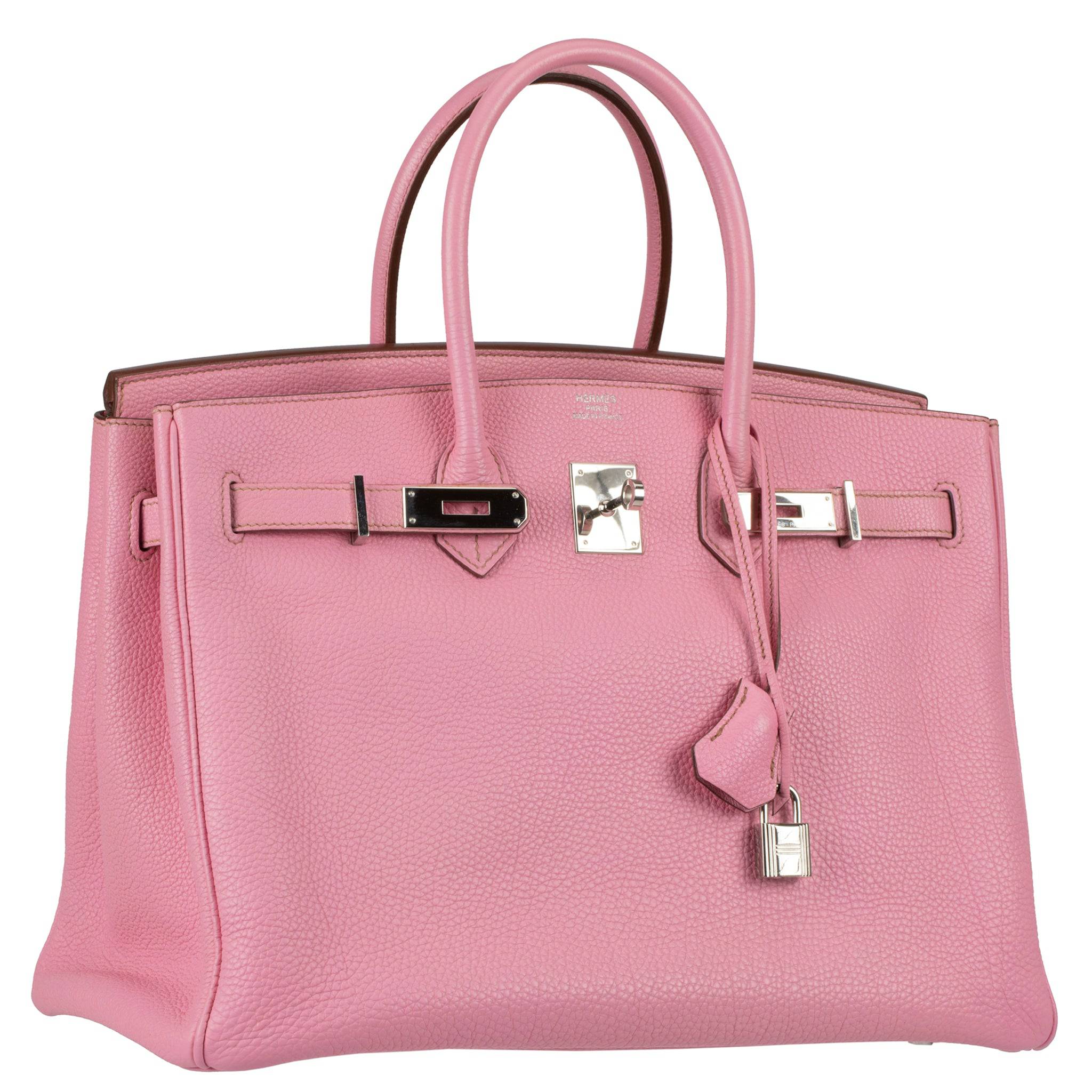 HERMES BIRKIN 35CM BUBBLEGUM TOGO LEATHER PALLADIUM HARDWARE - On Repeat