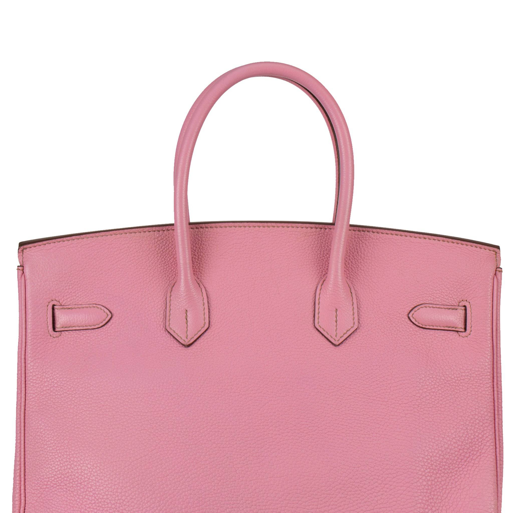 HERMES BIRKIN 35CM BUBBLEGUM TOGO LEATHER PALLADIUM HARDWARE - On Repeat