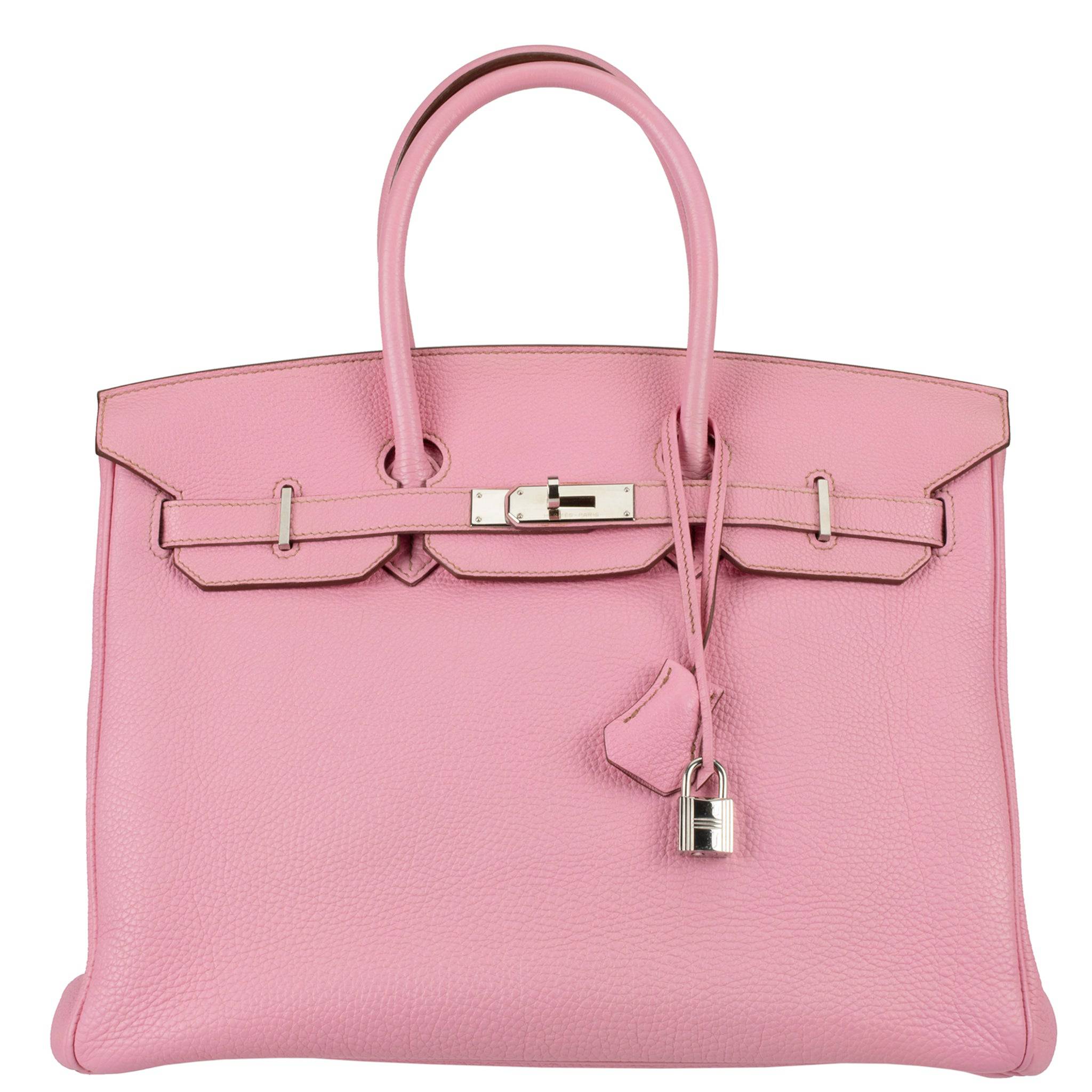 HERMES BIRKIN 35CM BUBBLEGUM TOGO LEATHER PALLADIUM HARDWARE - On Repeat