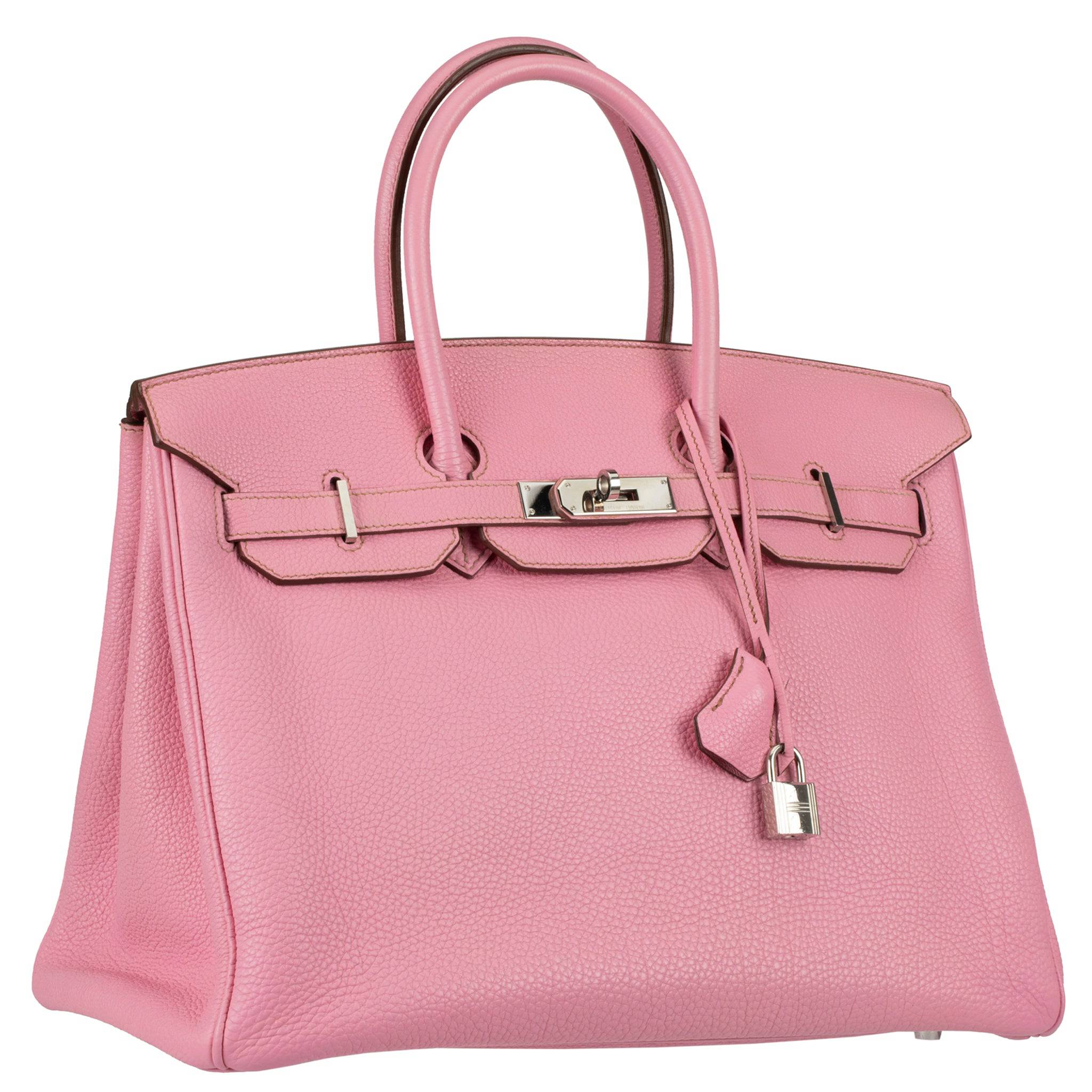 HERMES BIRKIN 35CM BUBBLEGUM TOGO LEATHER PALLADIUM HARDWARE - On Repeat