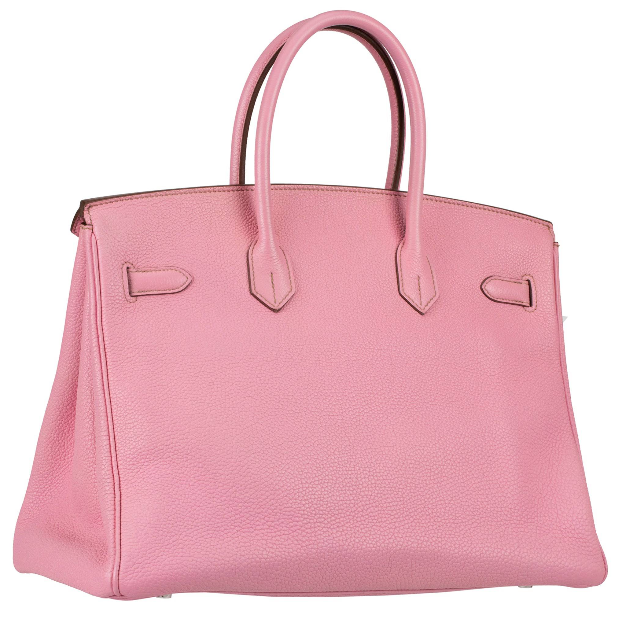 HERMES BIRKIN 35CM BUBBLEGUM TOGO LEATHER PALLADIUM HARDWARE - On Repeat