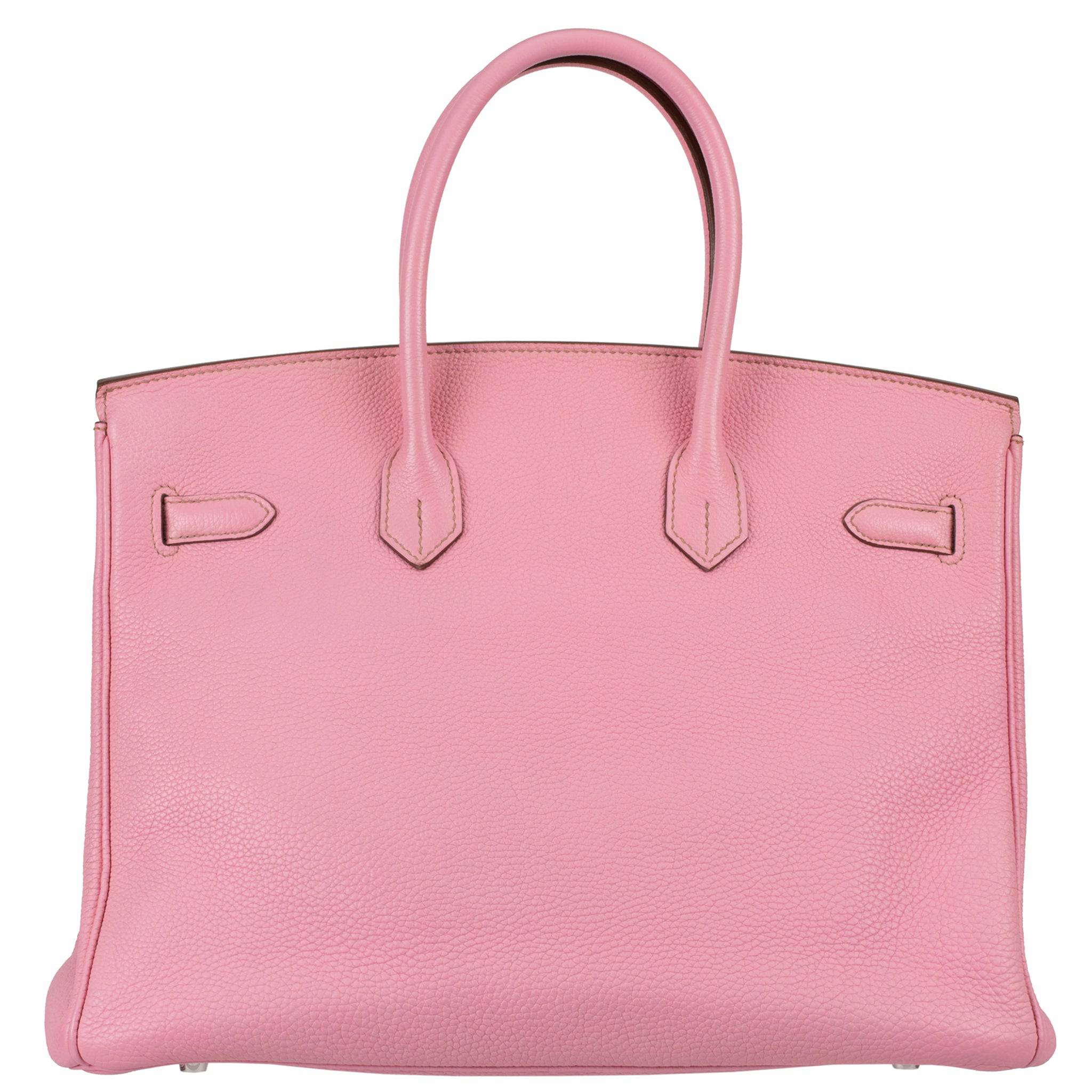 HERMES BIRKIN 35CM BUBBLEGUM TOGO LEATHER PALLADIUM HARDWARE - On Repeat