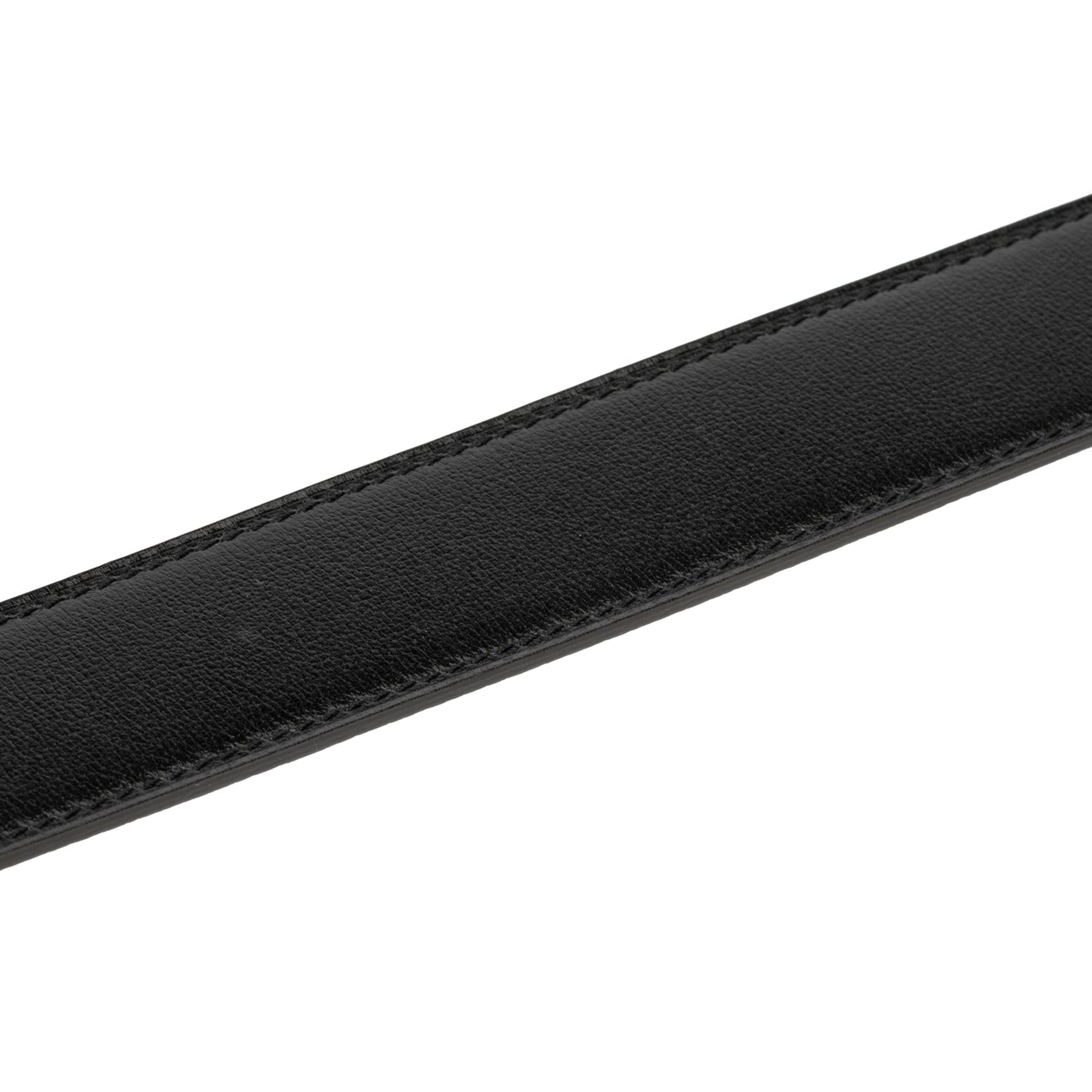 HERMES REVERSIBLE BELT BLACK AND ETAIN BLACK BUCKLE 95CM - On Repeat