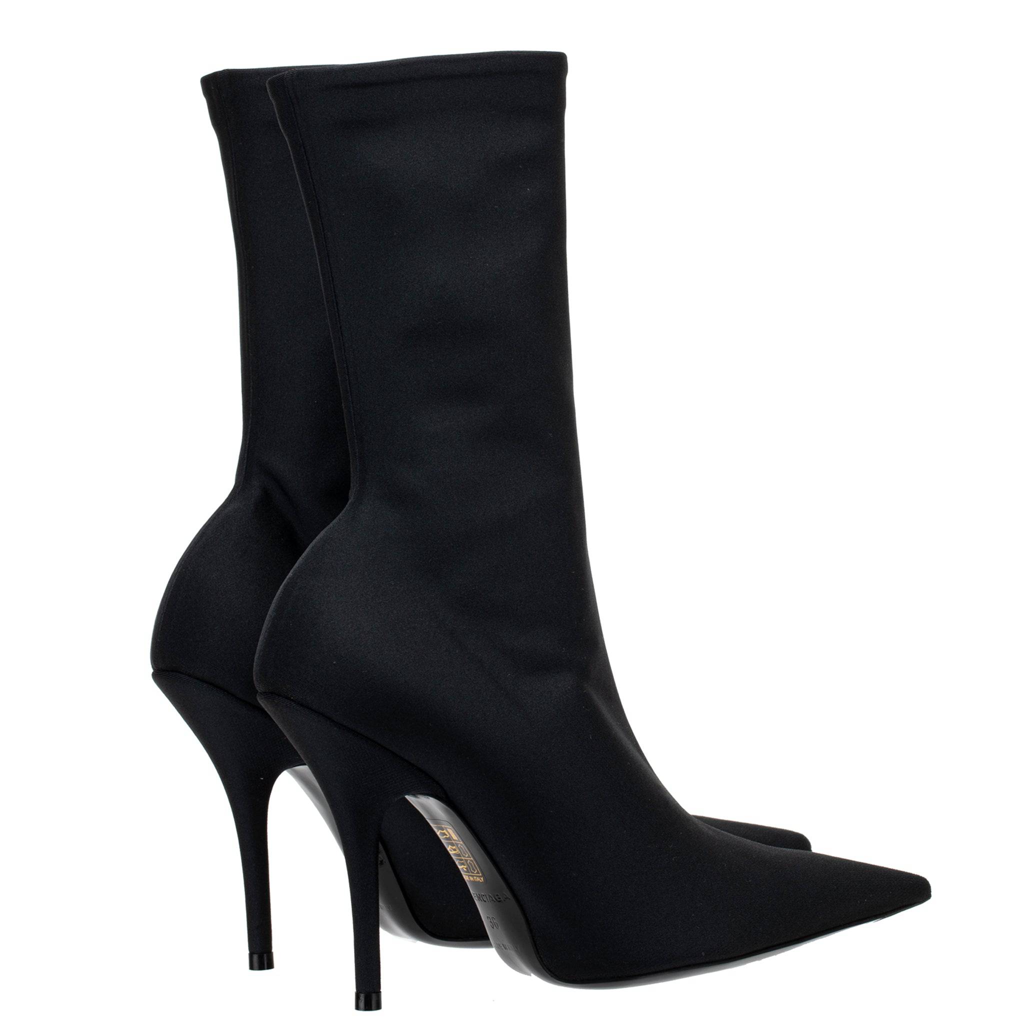 BALENCIAGA STRETCH KNIT KNIFE BOOT BLACK 36 FR - On Repeat