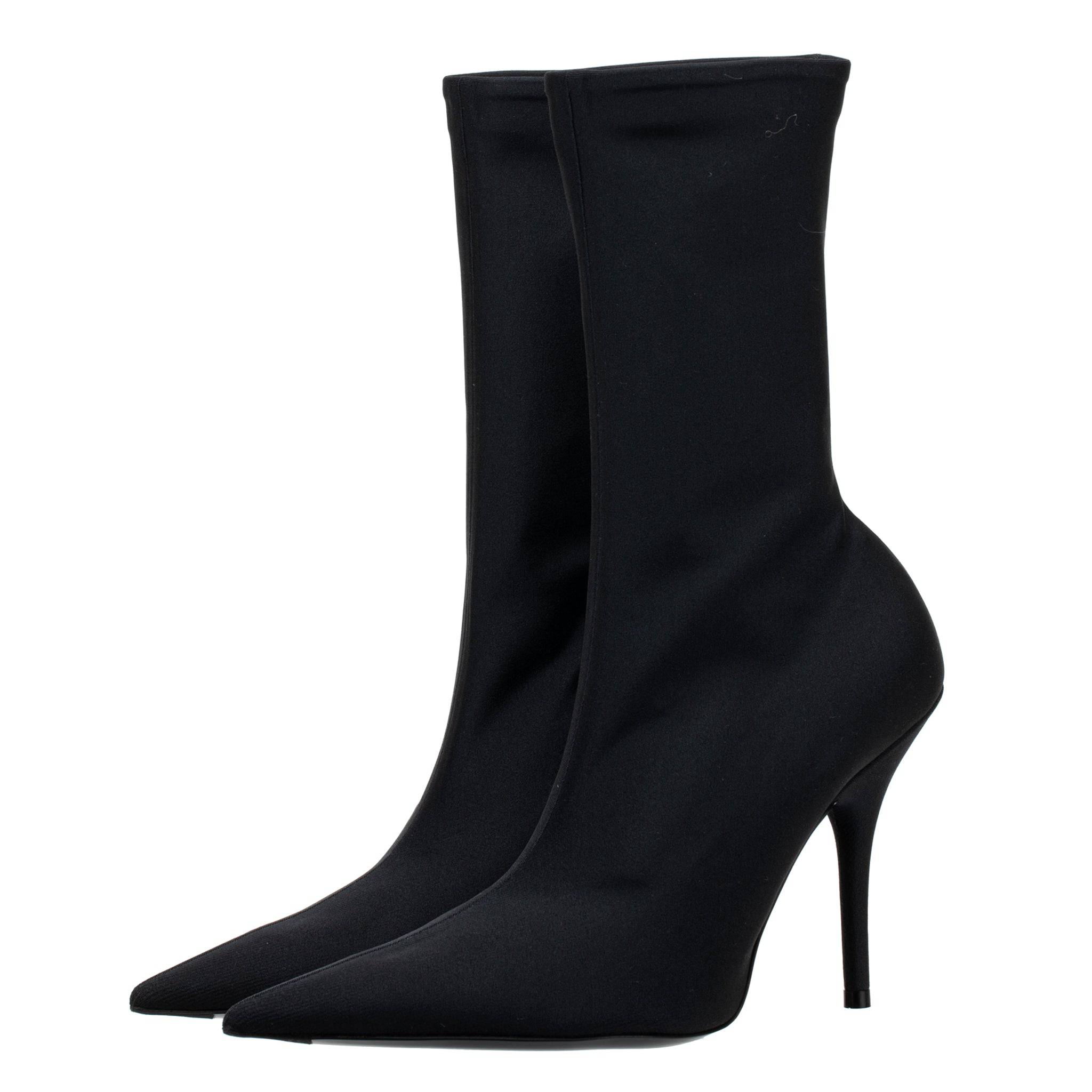 BALENCIAGA STRETCH KNIT KNIFE BOOT BLACK 36 FR - On Repeat