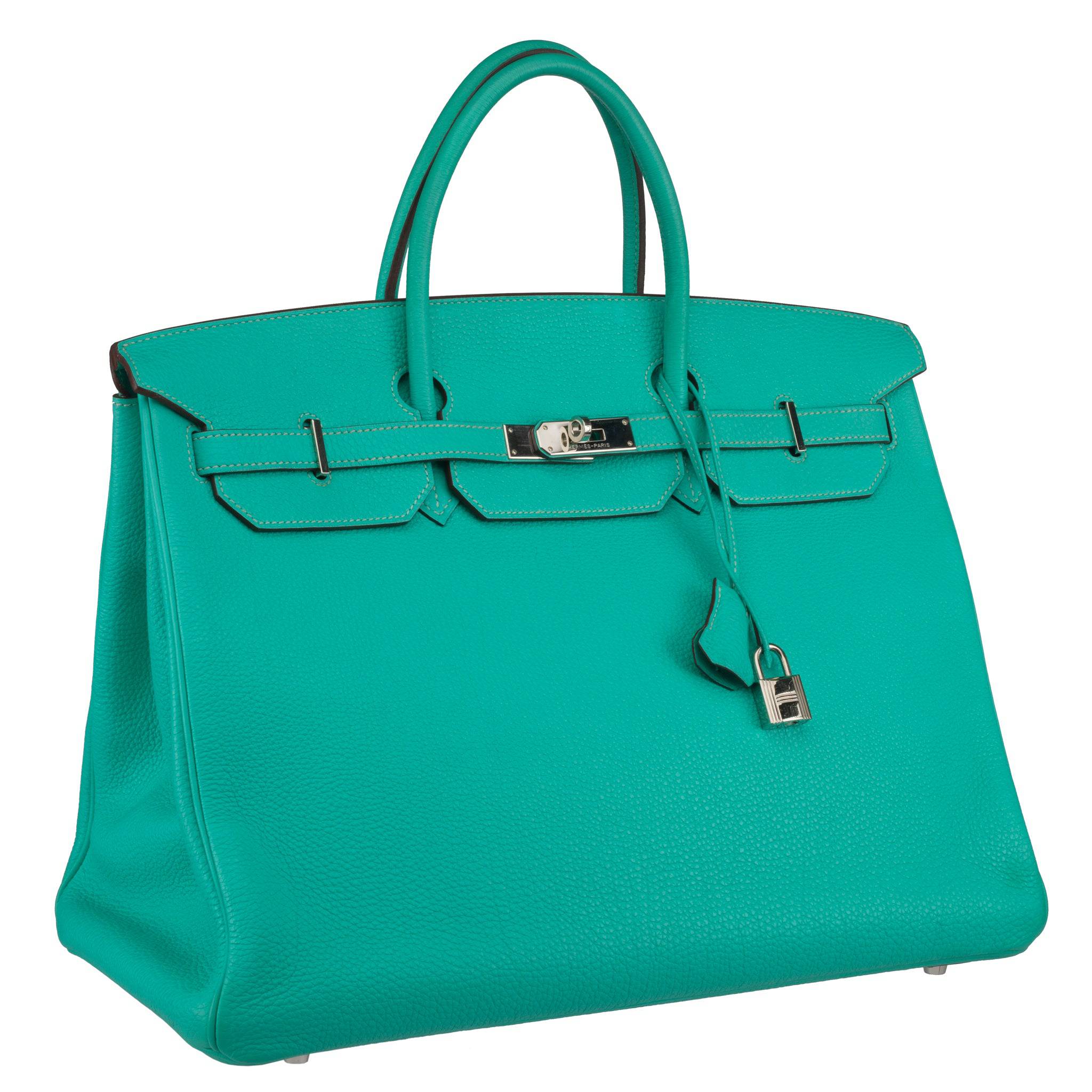 HERMES BIRKIN 40CM LAGOON TOGO LEATHER PALLADIUM HARDWARE - On Repeat