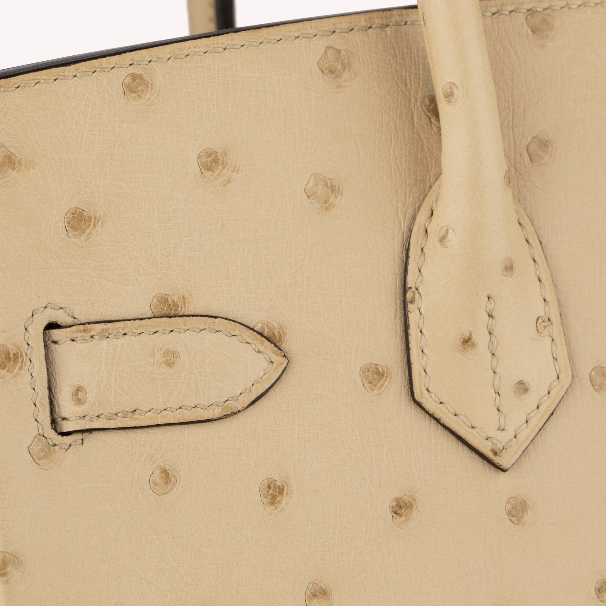 HERMES 30CM BIRKIN PARCHEMIN OSTRICH LEATHER GOLD HARDWARE - On Repeat