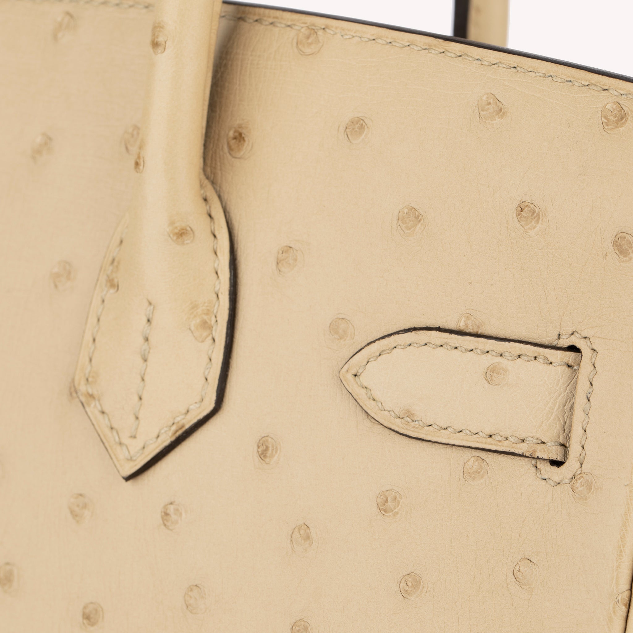 HERMES 30CM BIRKIN PARCHEMIN OSTRICH LEATHER GOLD HARDWARE - On Repeat