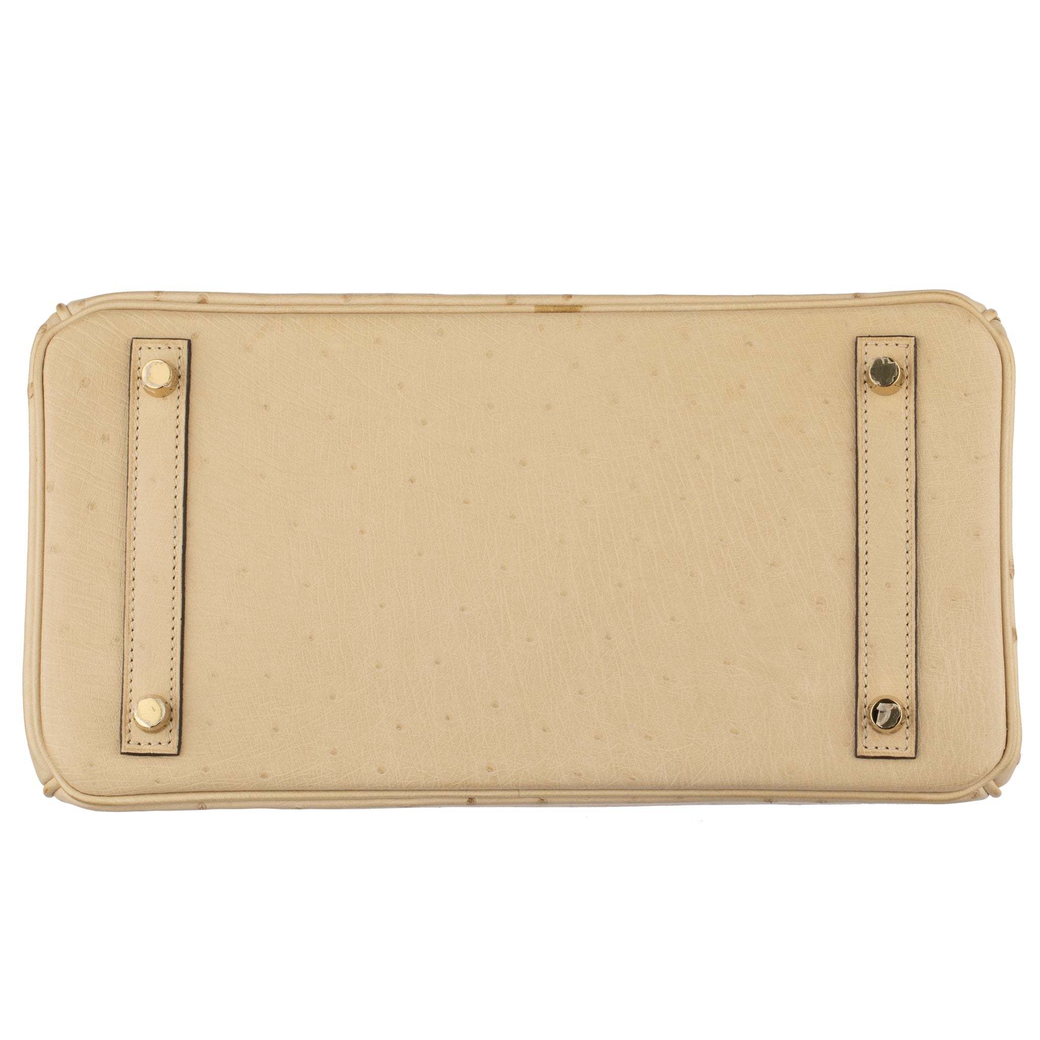 HERMES 30CM BIRKIN PARCHEMIN OSTRICH LEATHER GOLD HARDWARE - On Repeat